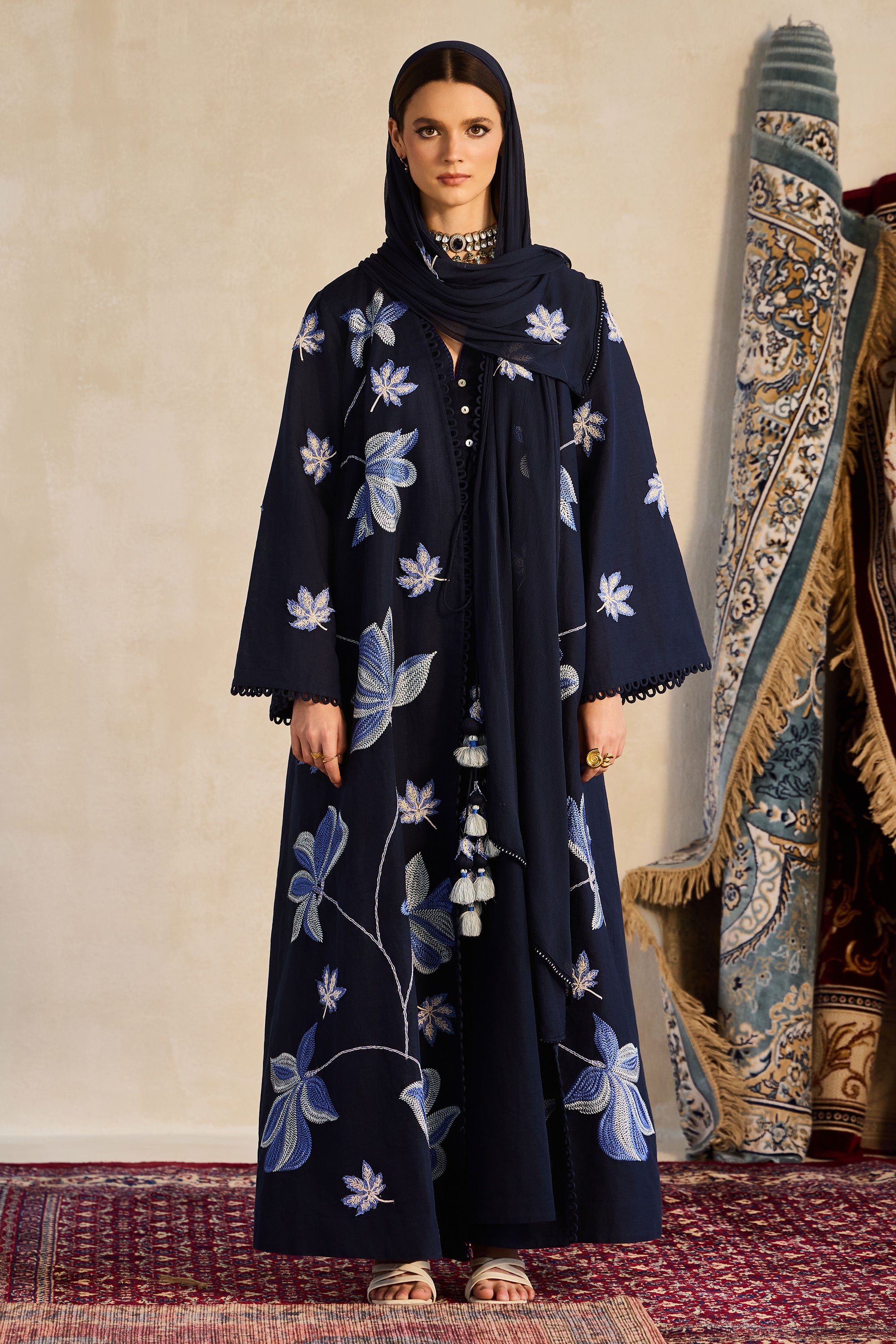 Omema Embroidered Abaya