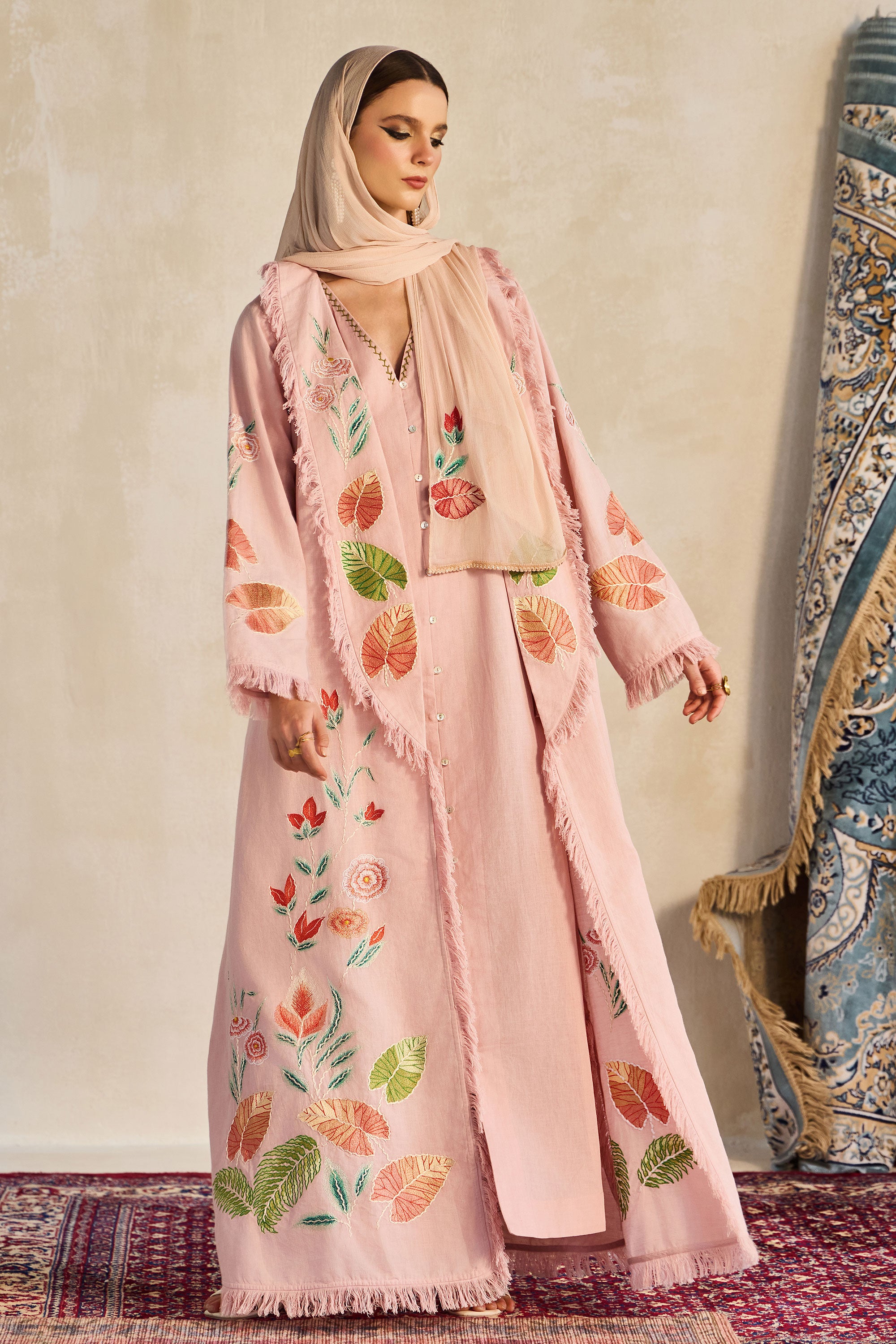 Zulfiya Embroidered Abaya
