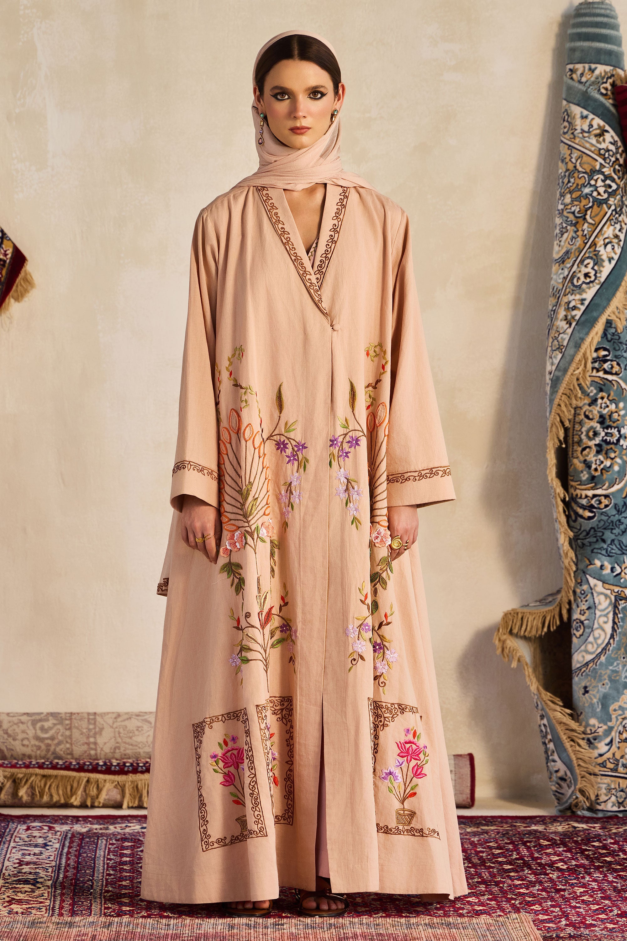 Umaira Embroidered Abaya