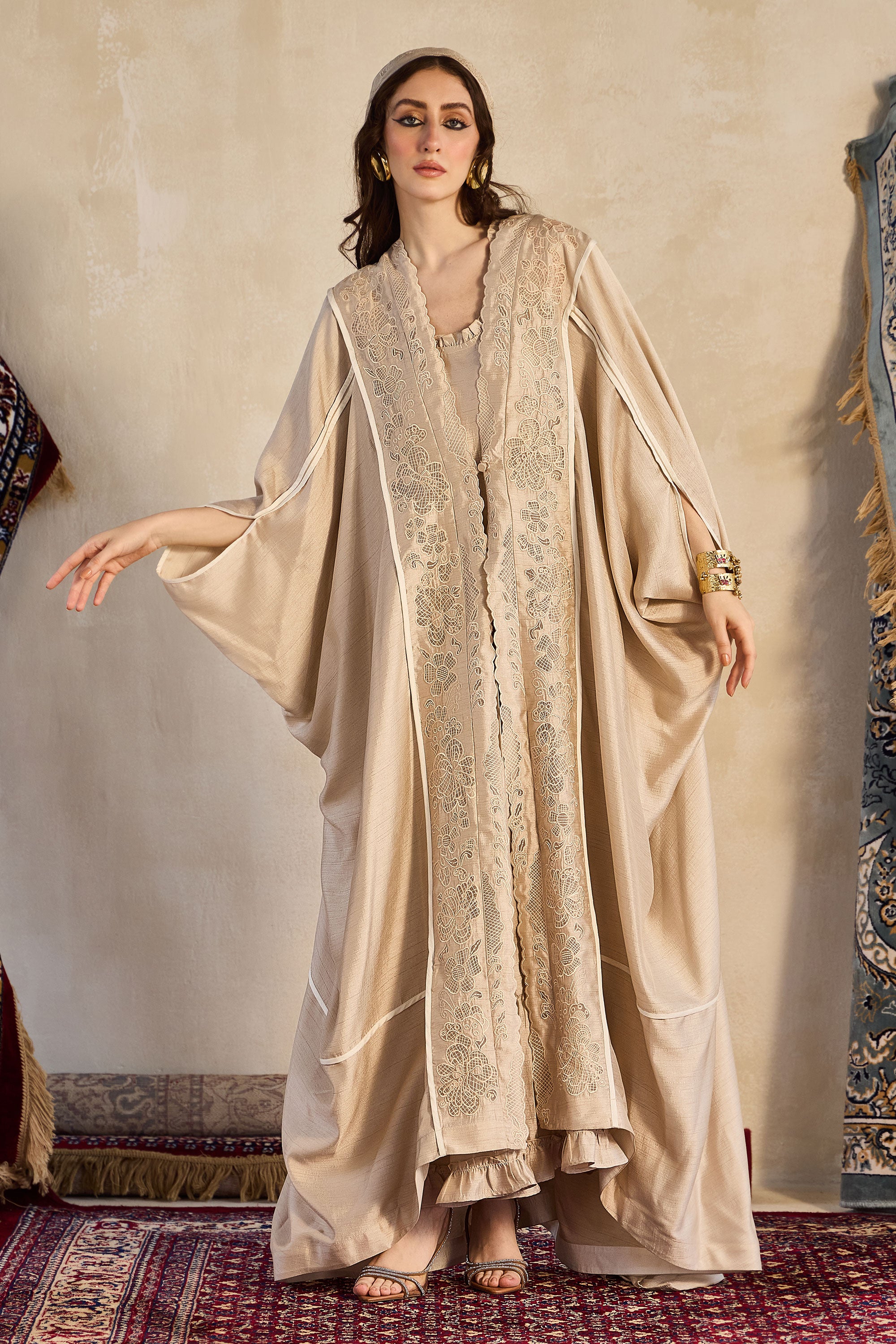 Qamfira Embroidered Abaya