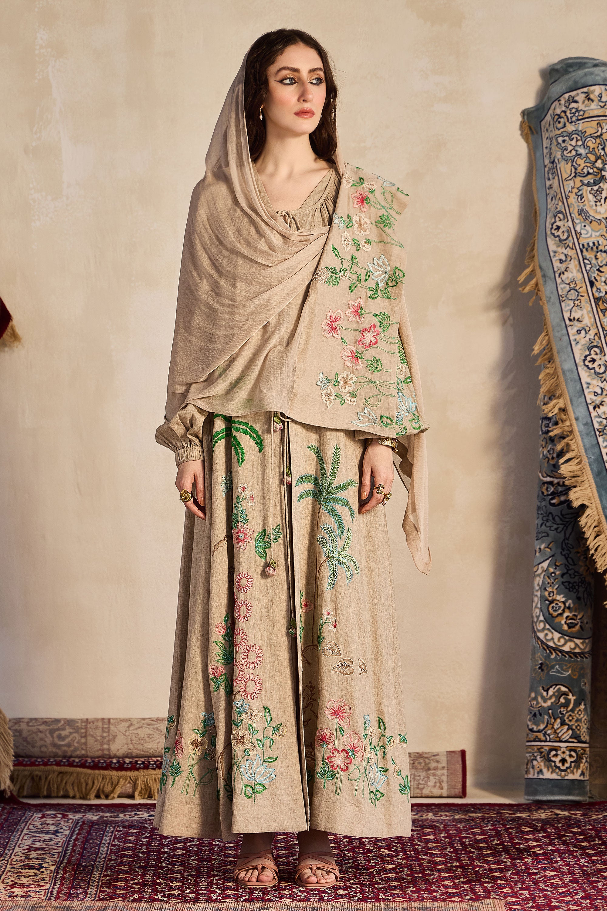 Faiha Embroidered Abaya