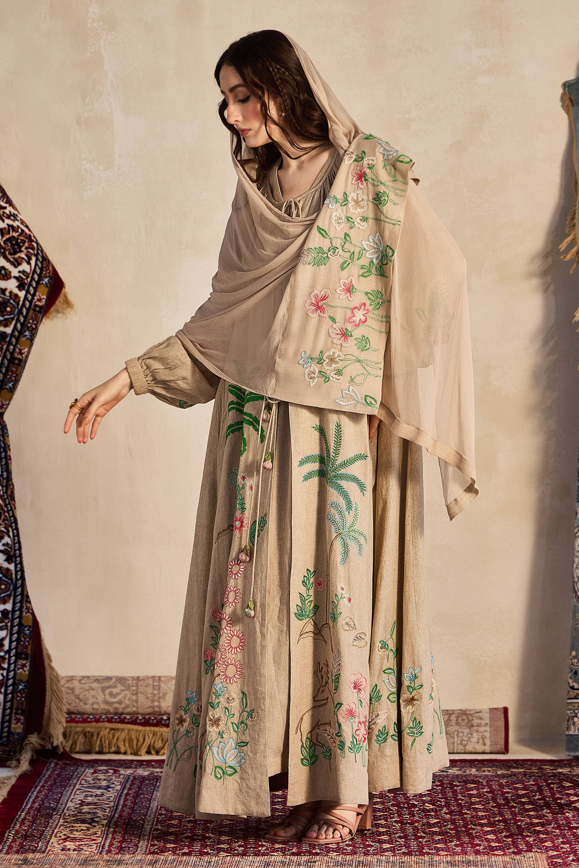 Faiha Embroidered Abaya