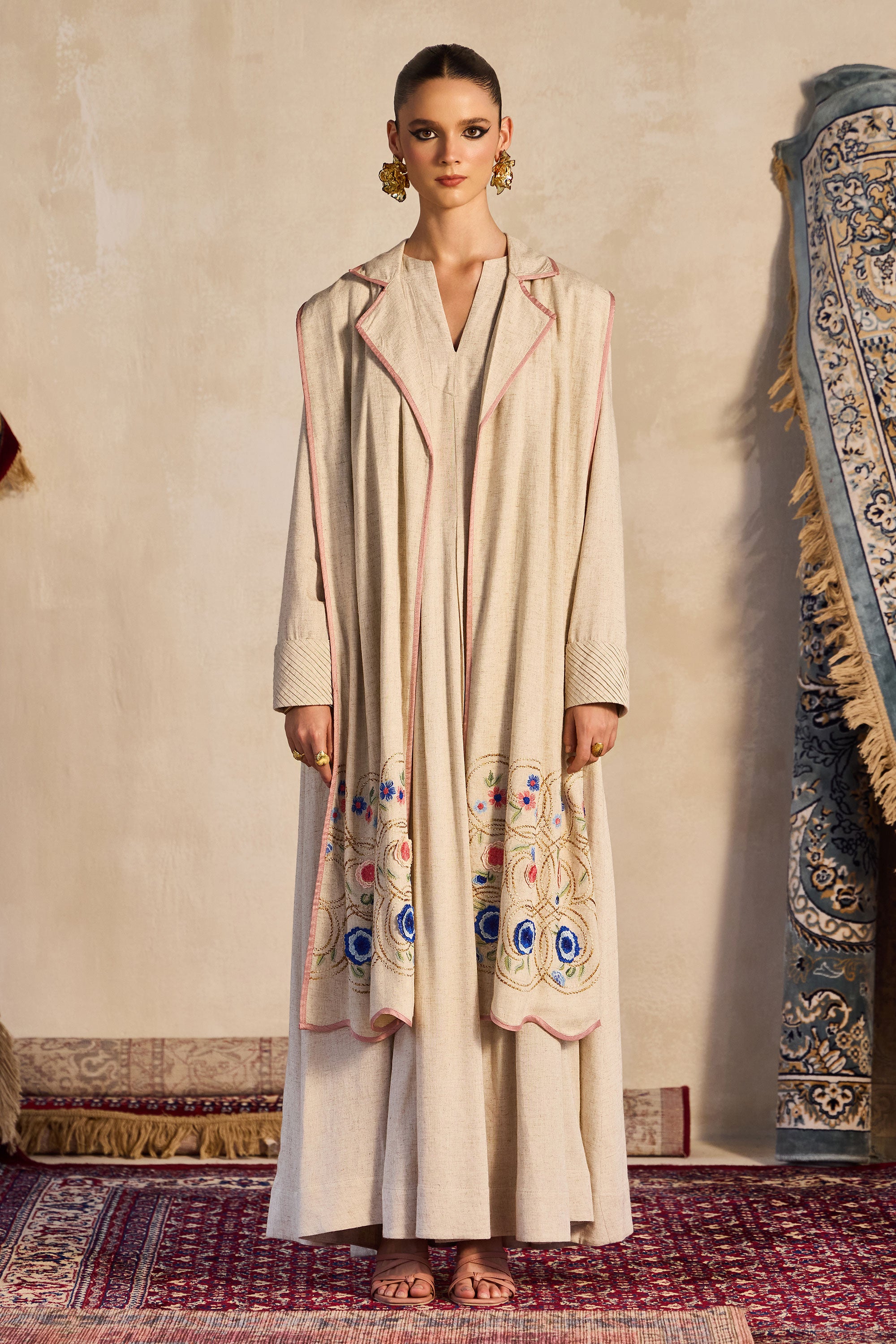 Shafeera Dushala Embroidered Cape