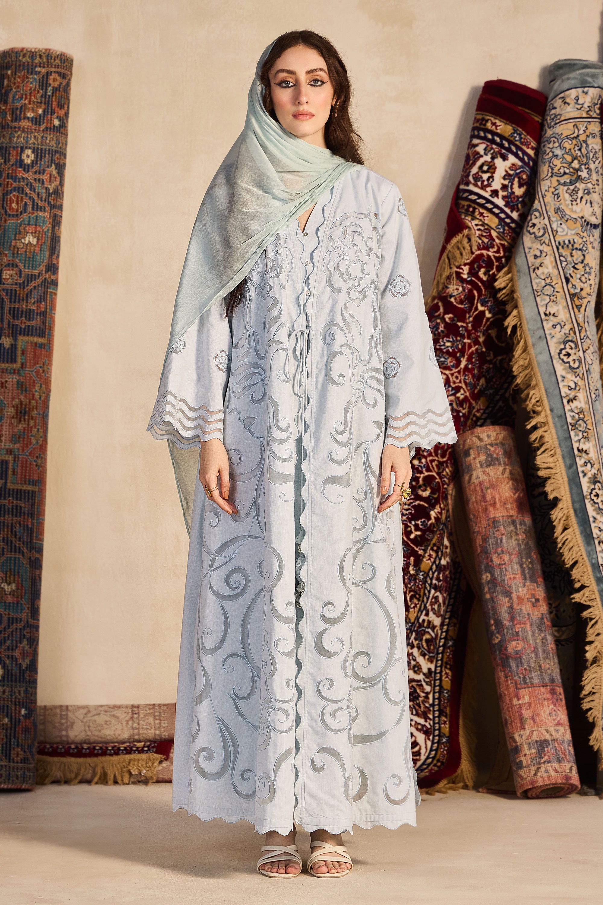Muqaddas Embroidered Abaya