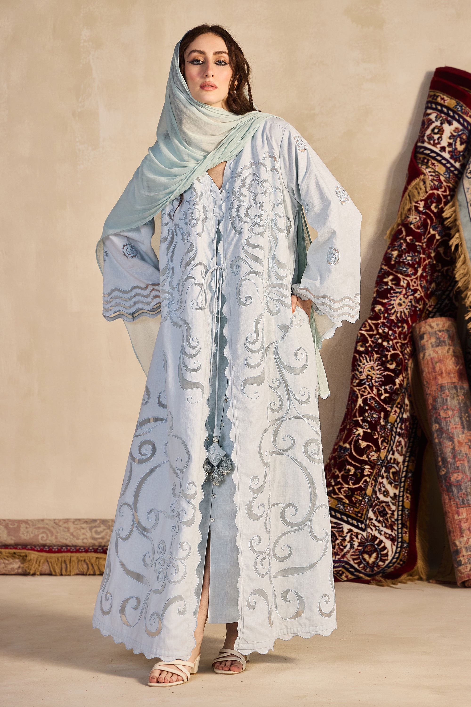 Muqaddas Embroidered Abaya