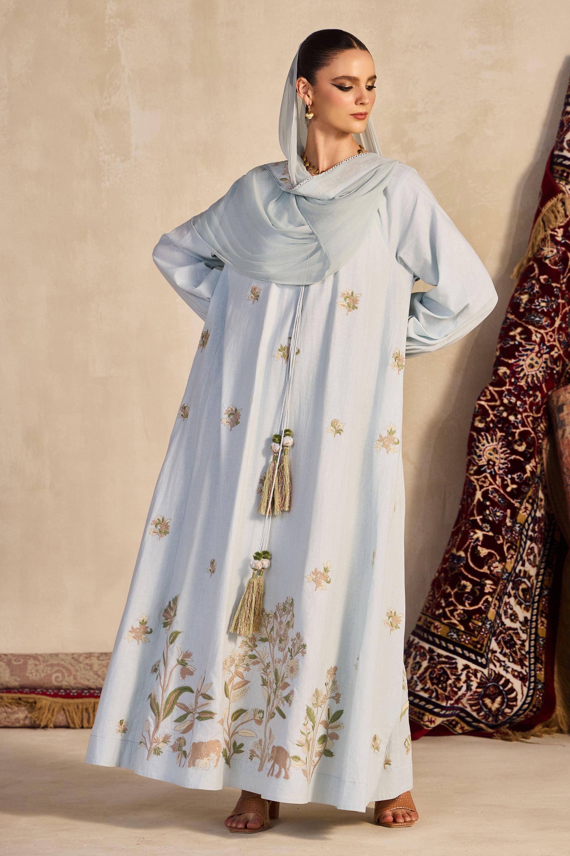 Luwaira Embroidered Jalabiya