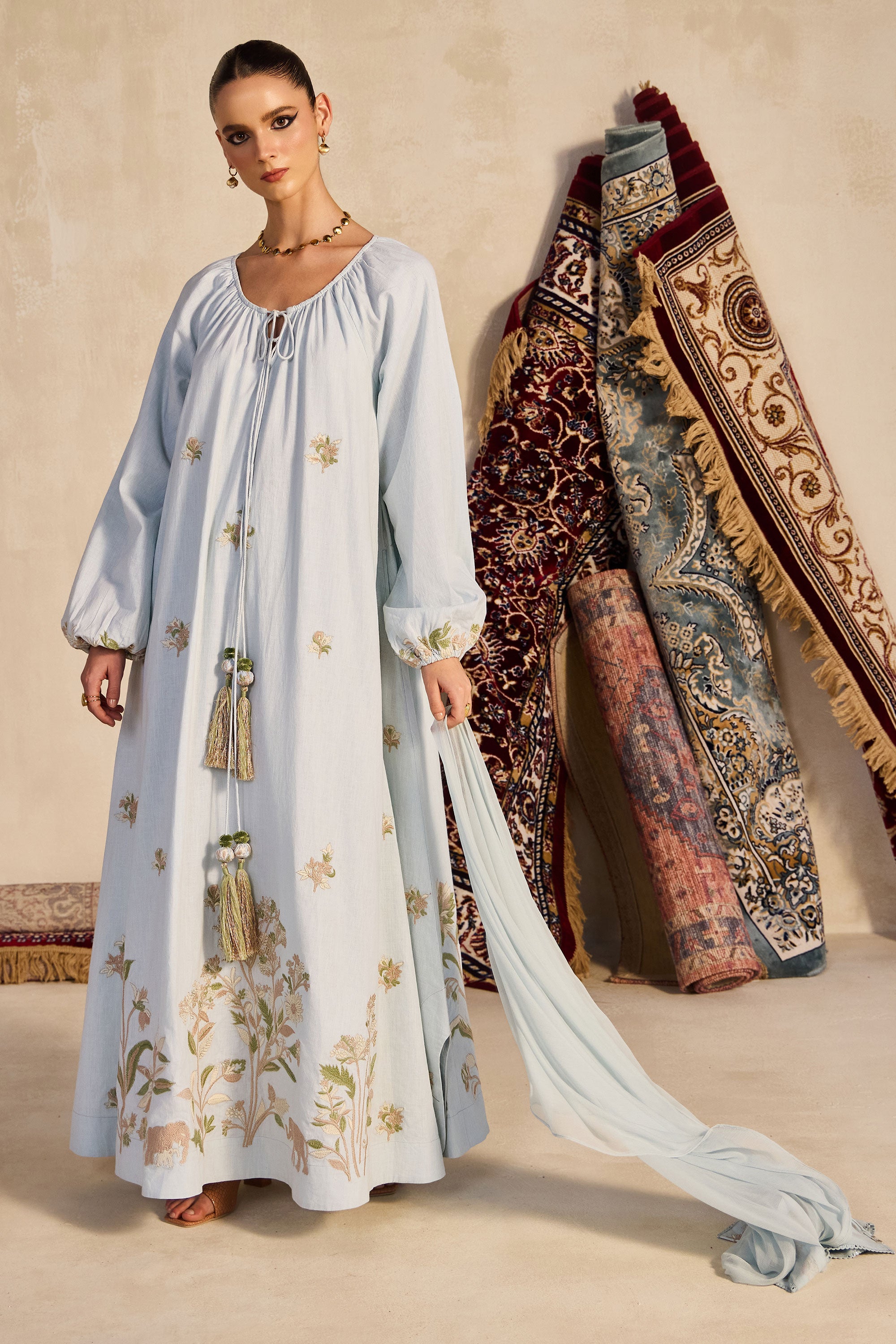 Luwaira Embroidered Jalabiya
