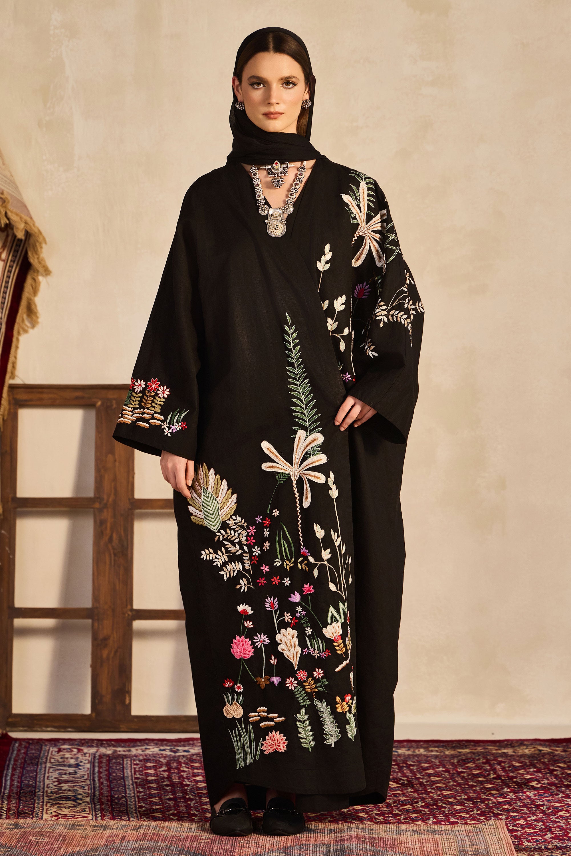 Jawaher Embroidered Abaya