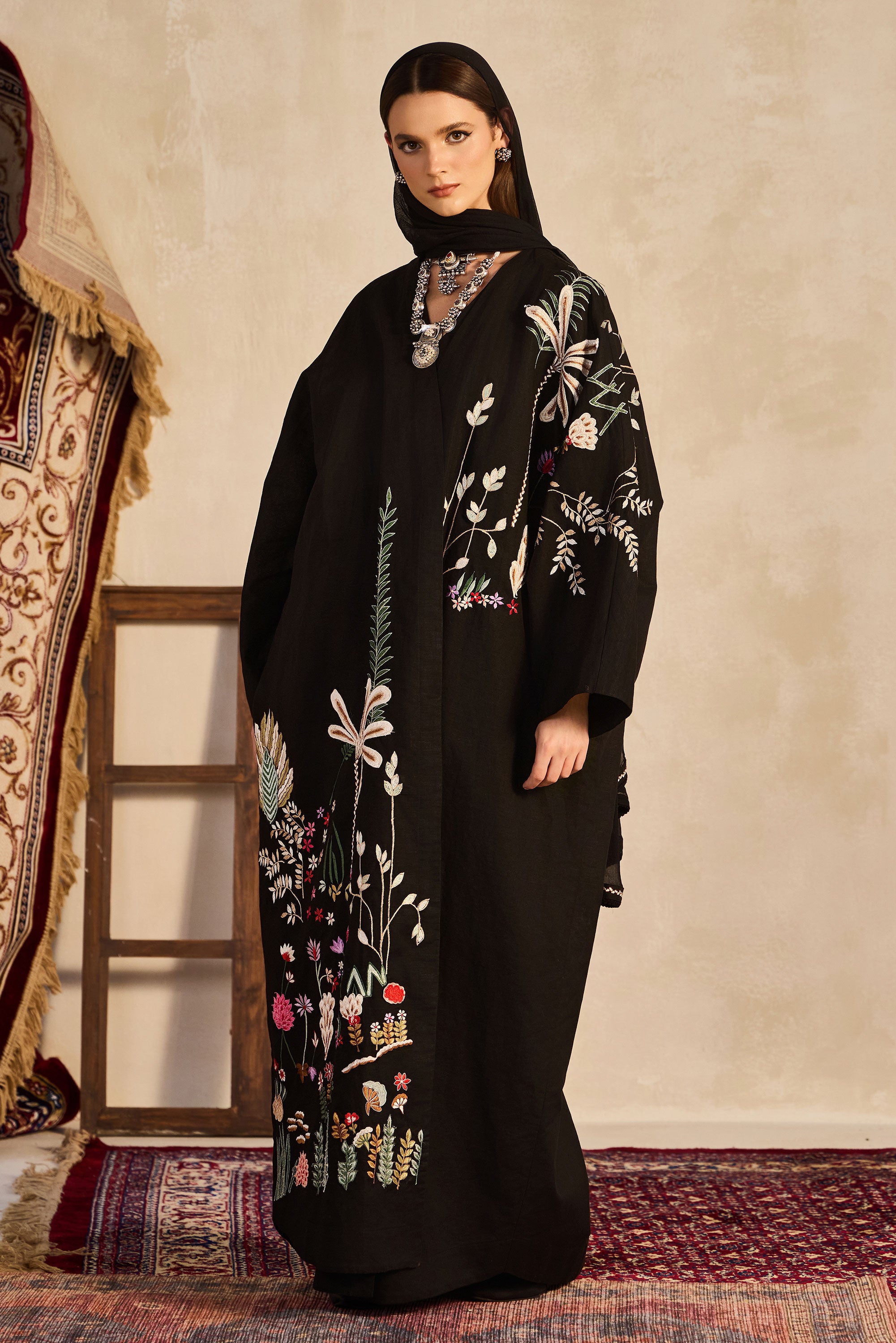 Jawaher Embroidered Abaya