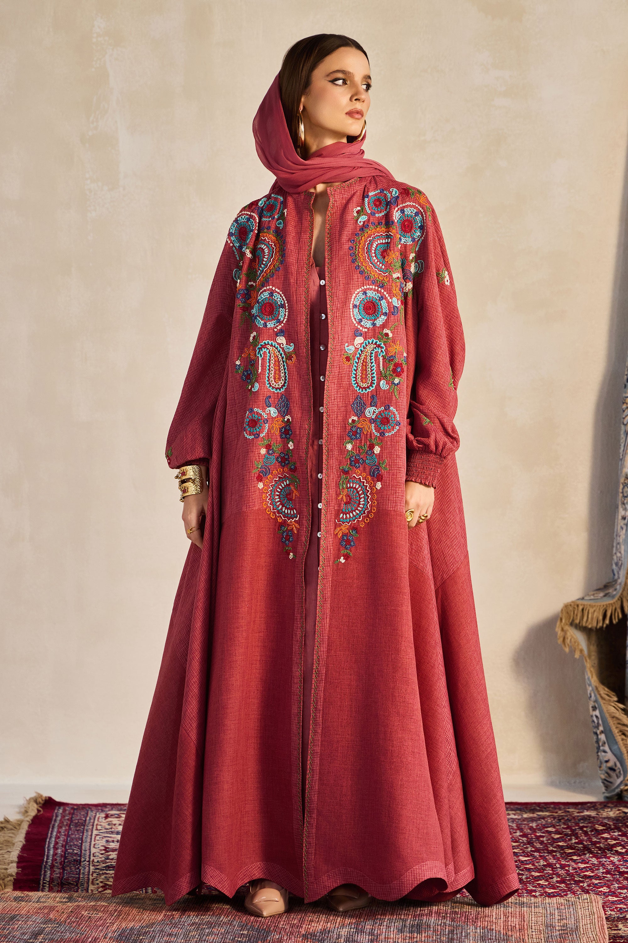 Fahliza Embroidered Abaya