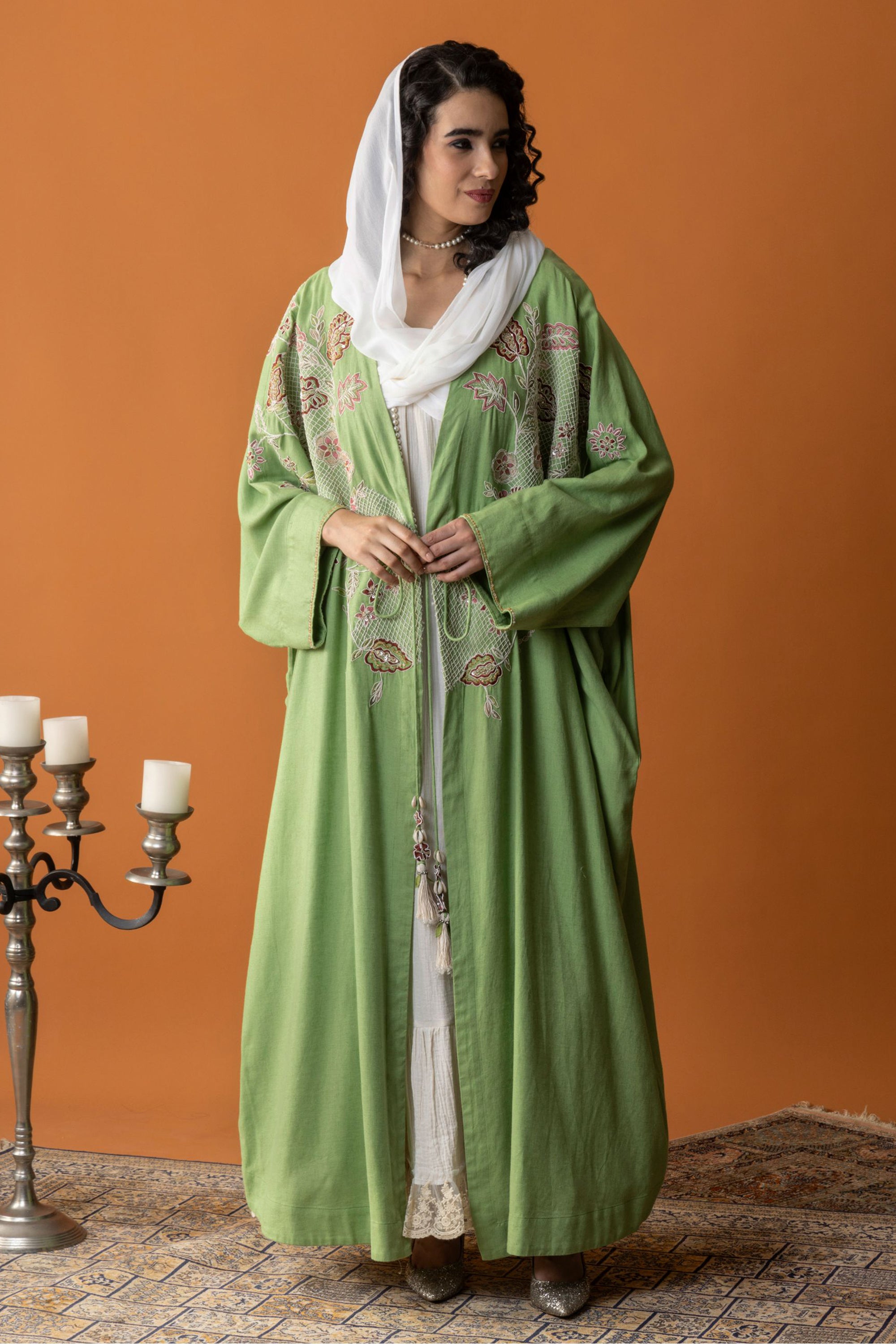 Setareh Embellished & Embroidered Abaya