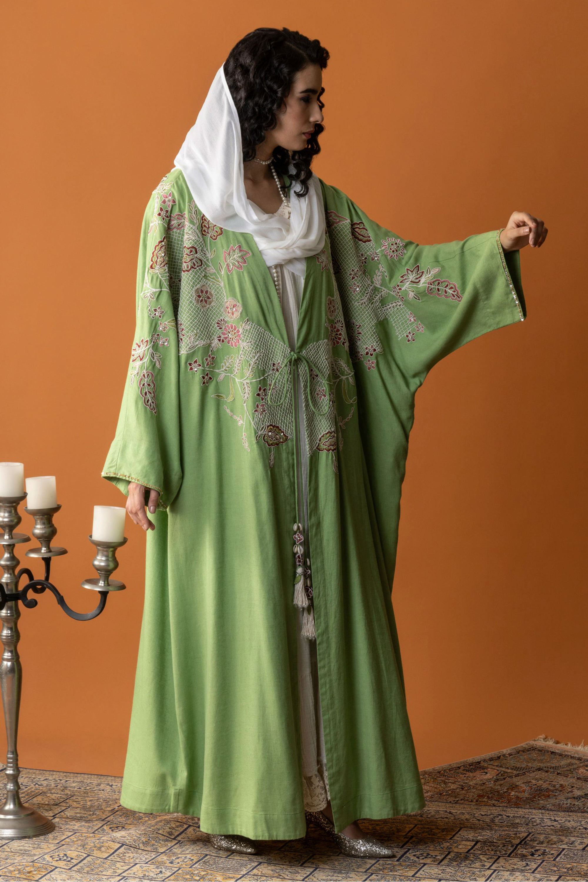 Setareh Embellished & Embroidered Abaya