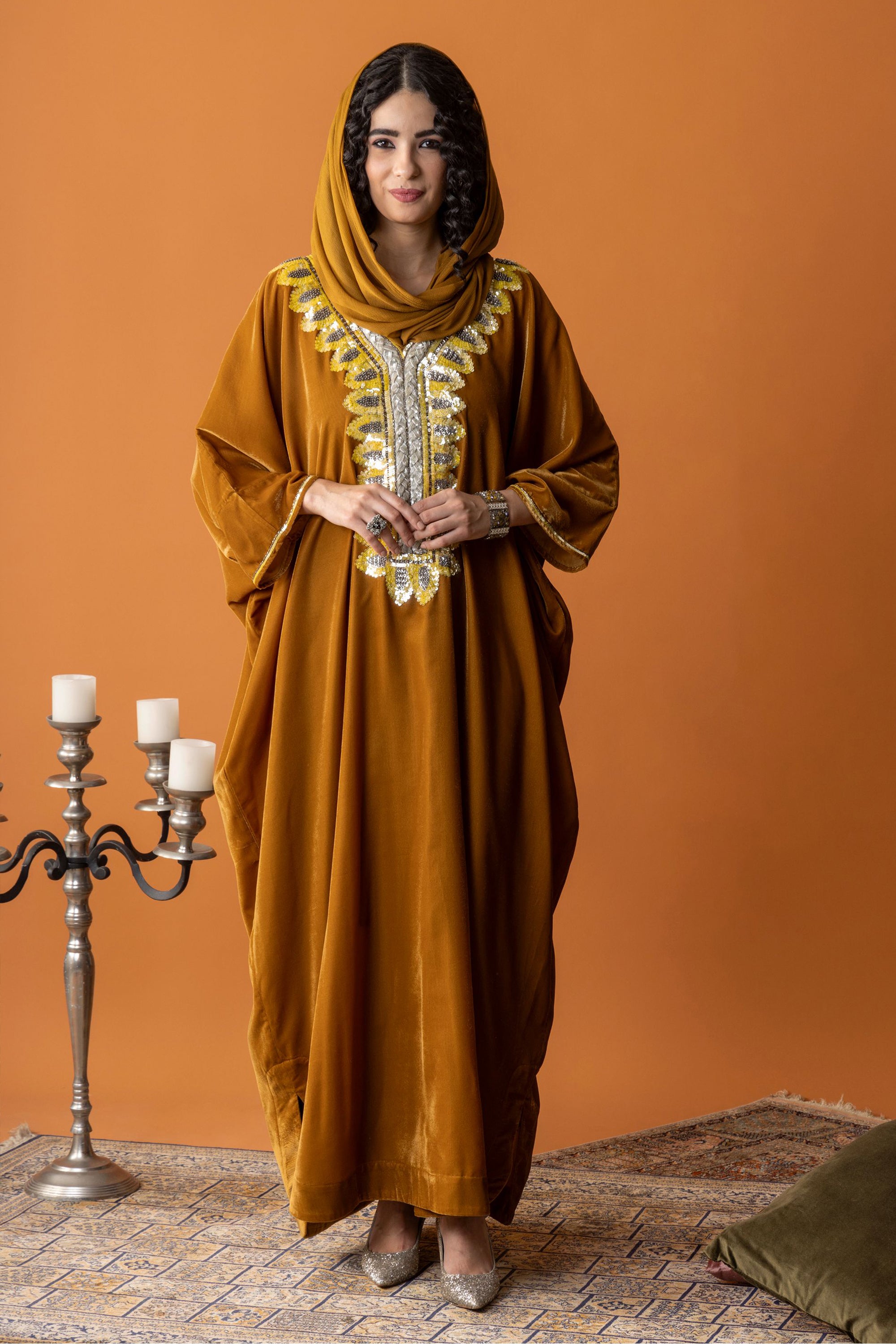 Abeer Jalabiya with Embellishment