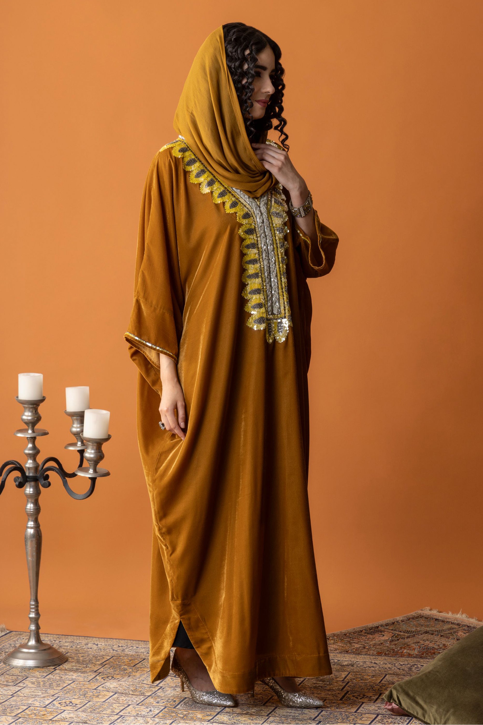 Abeer Jalabiya with Embellishment