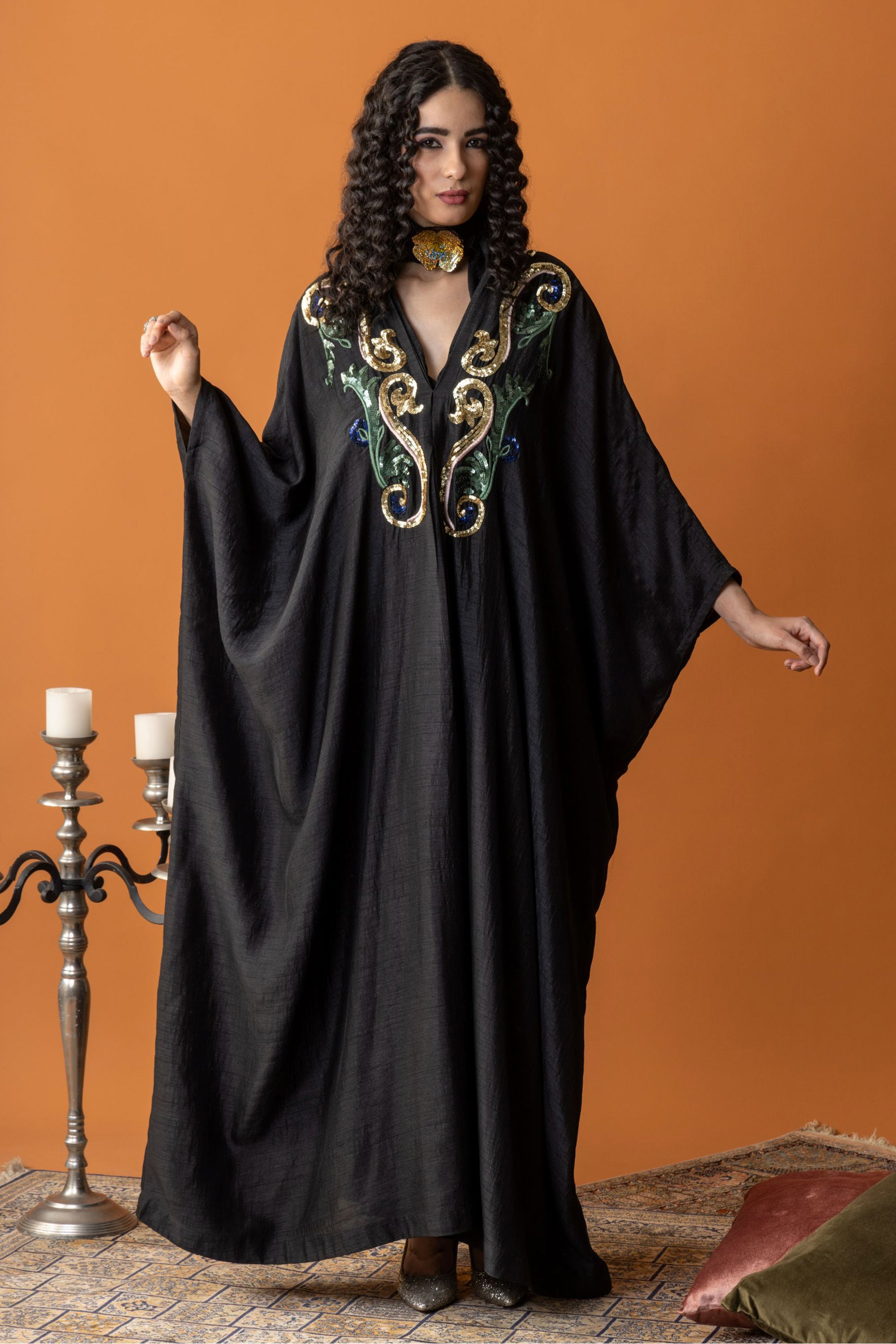 Afifa Jalabiya with Embellishment