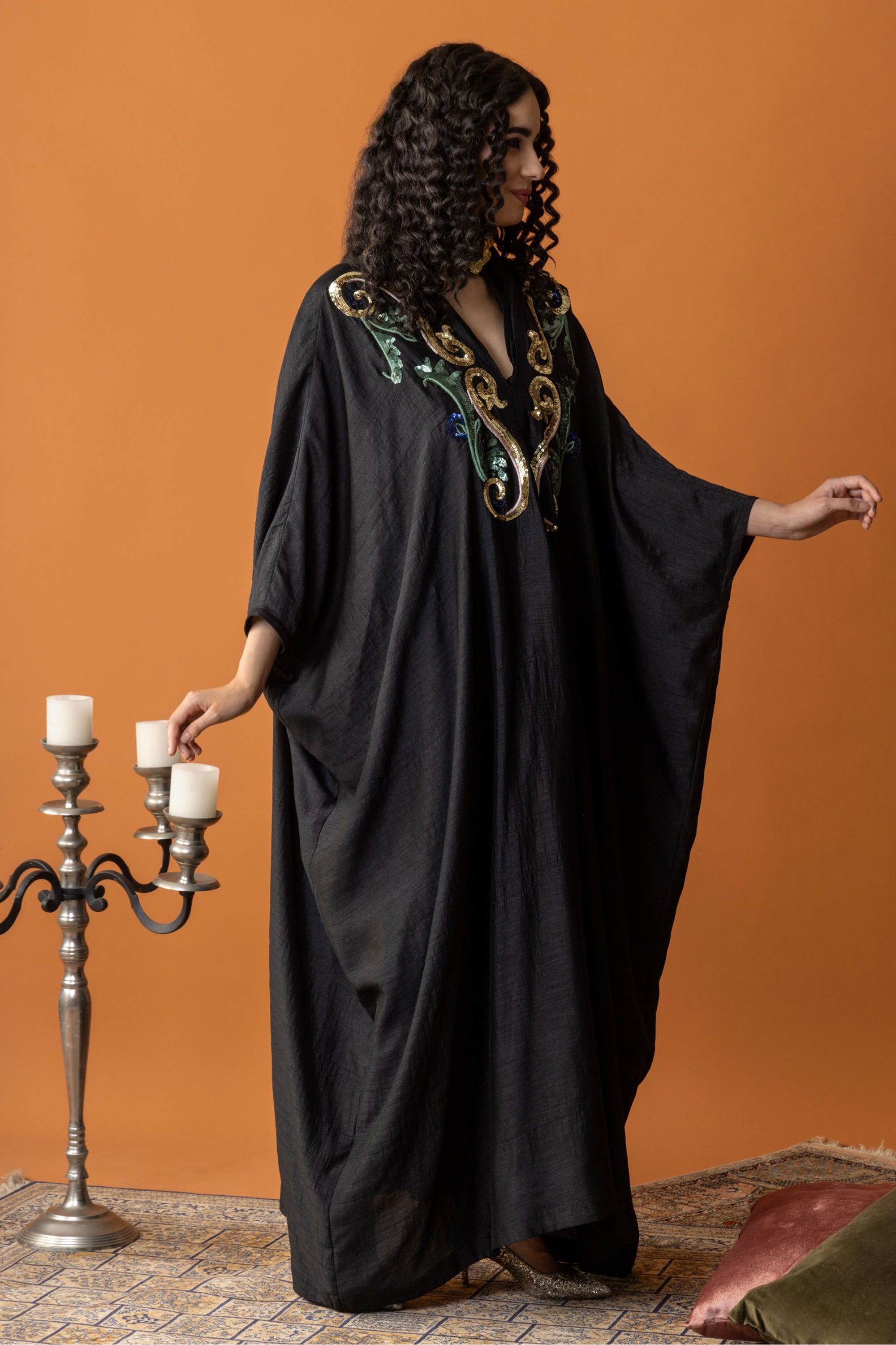 Afifa Jalabiya with Embellishment