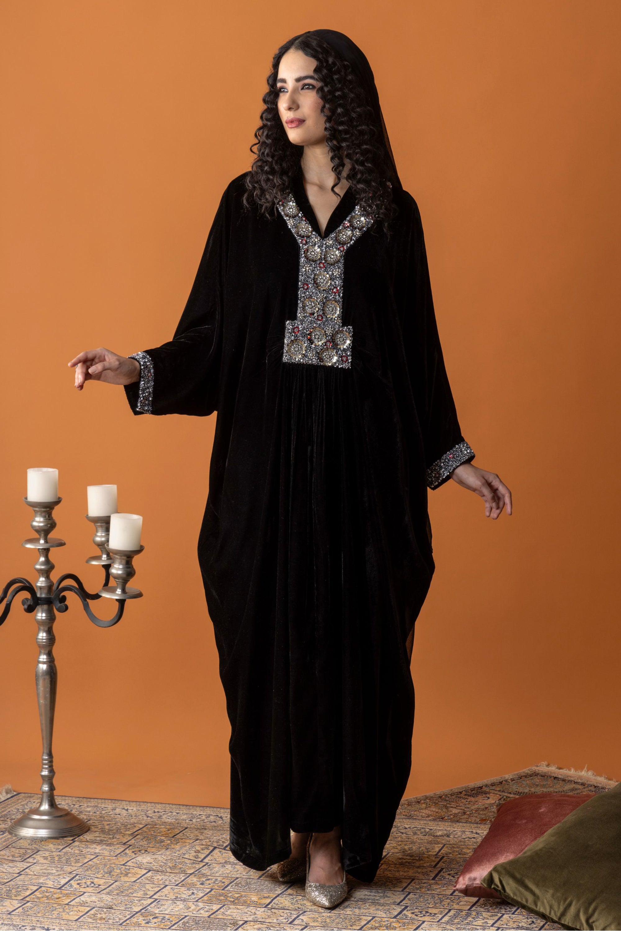 Afrah Jalabiya with Embellishment