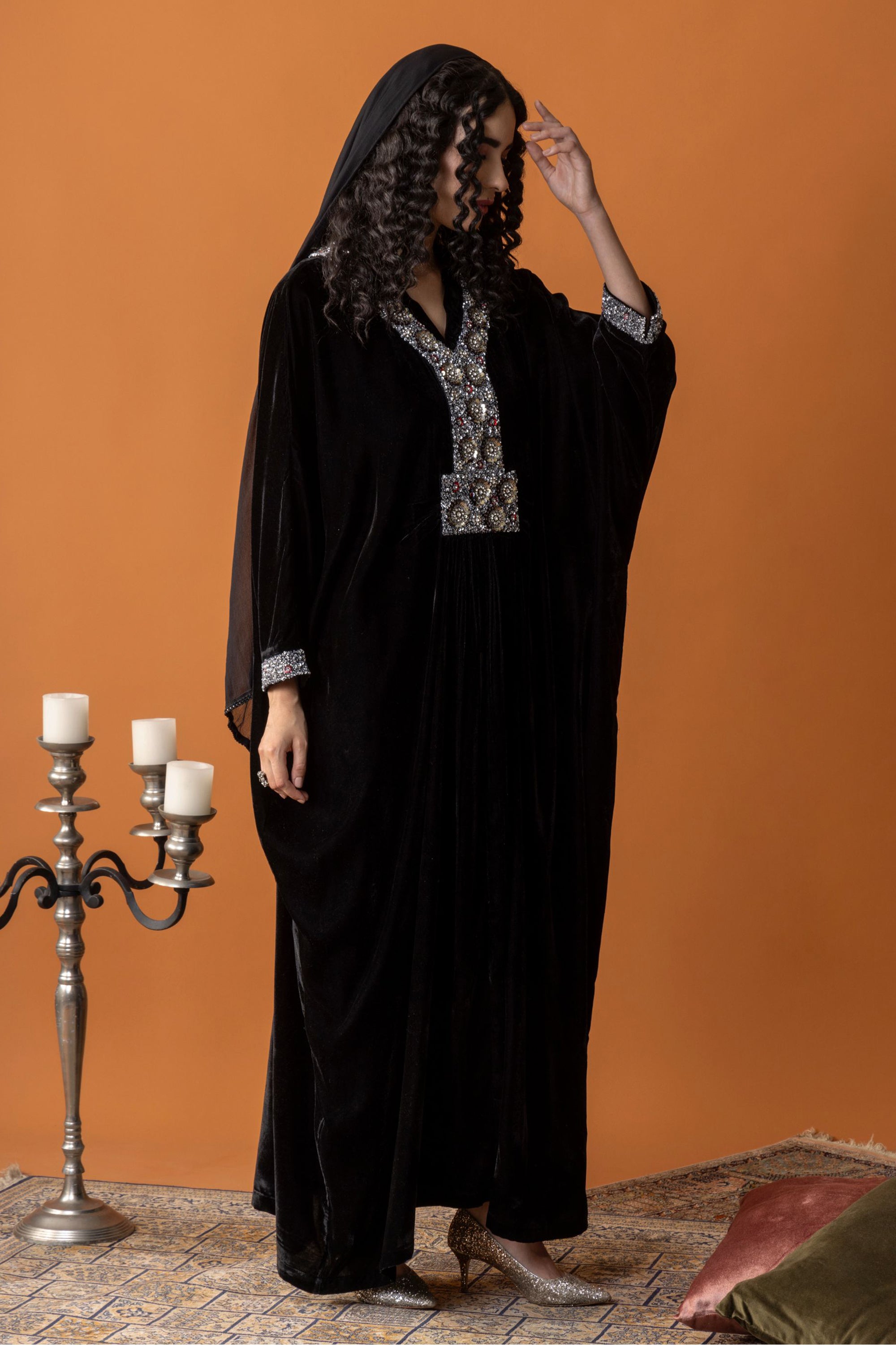 Afrah Jalabiya with Embellishment