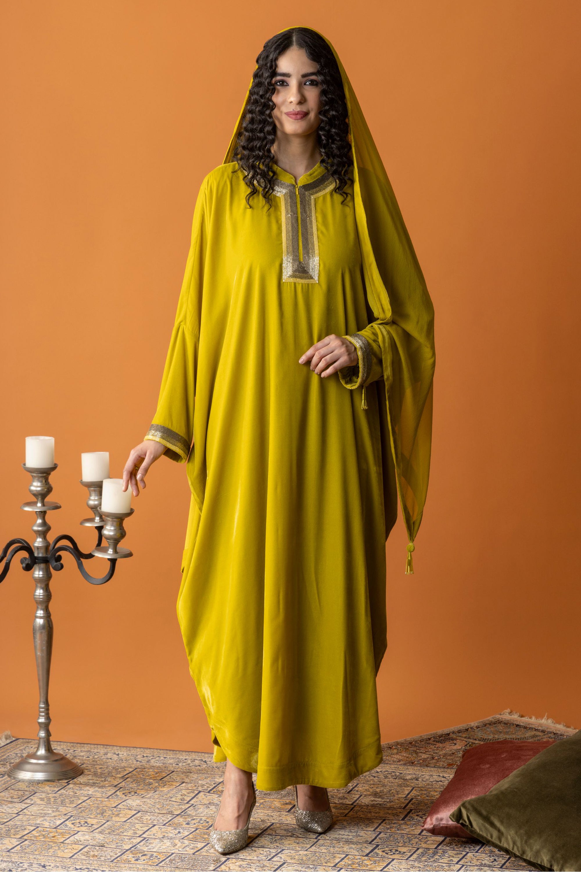Aida Jalabiya with Embellishment