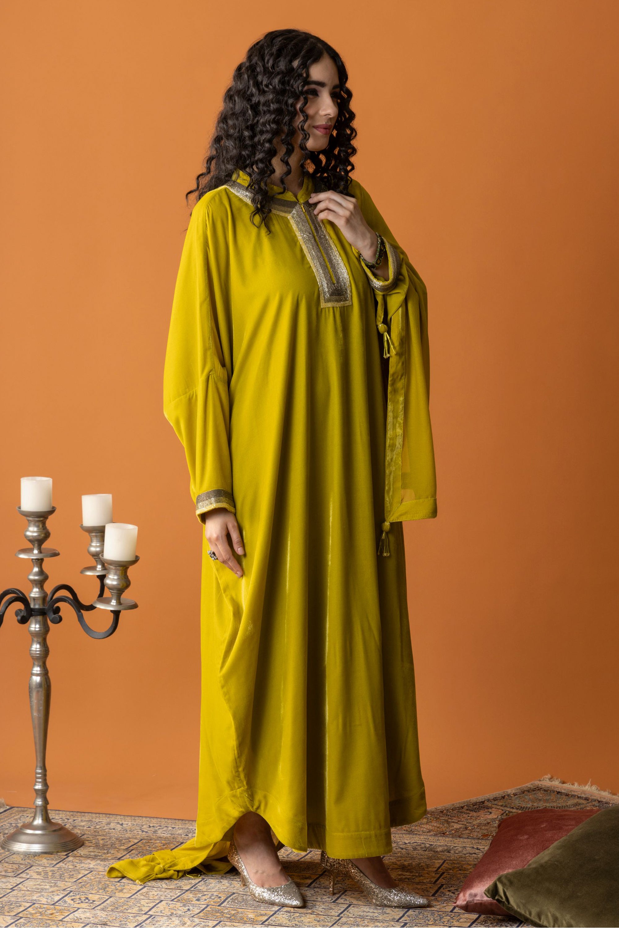 Aida Jalabiya with Embellishment
