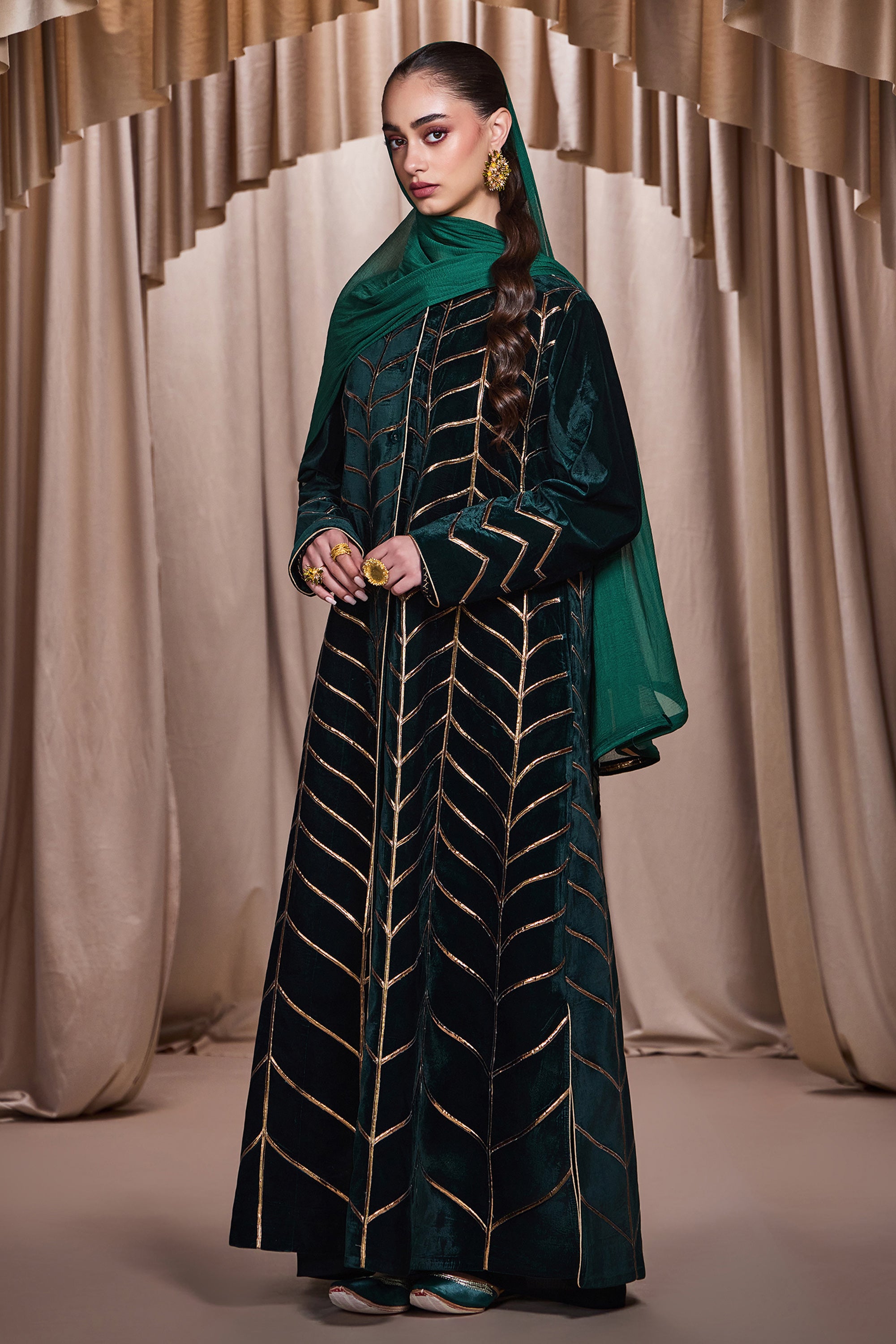 Zabira Embroidered Abaya