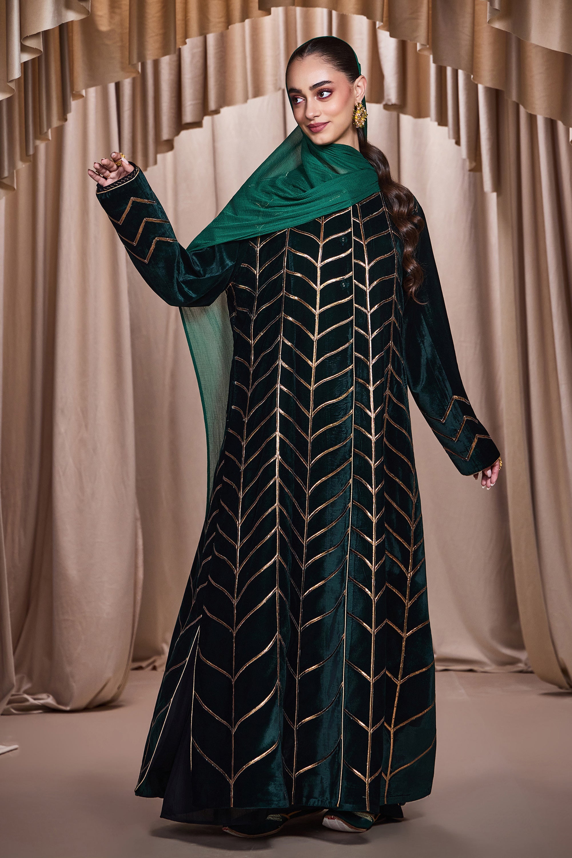 Zabira Embroidered Abaya