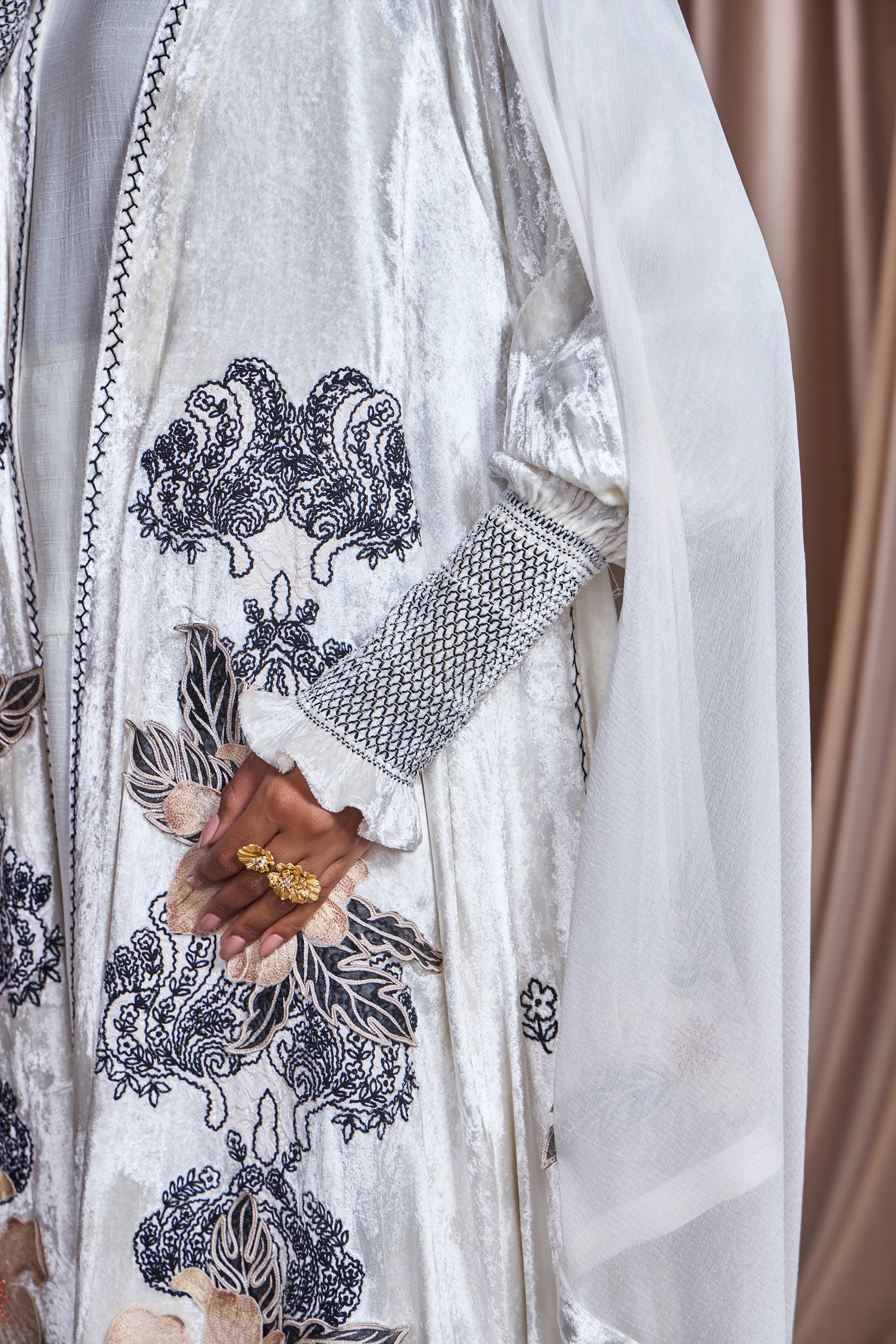 Eiliyah Embroidered Abaya with Embellishment