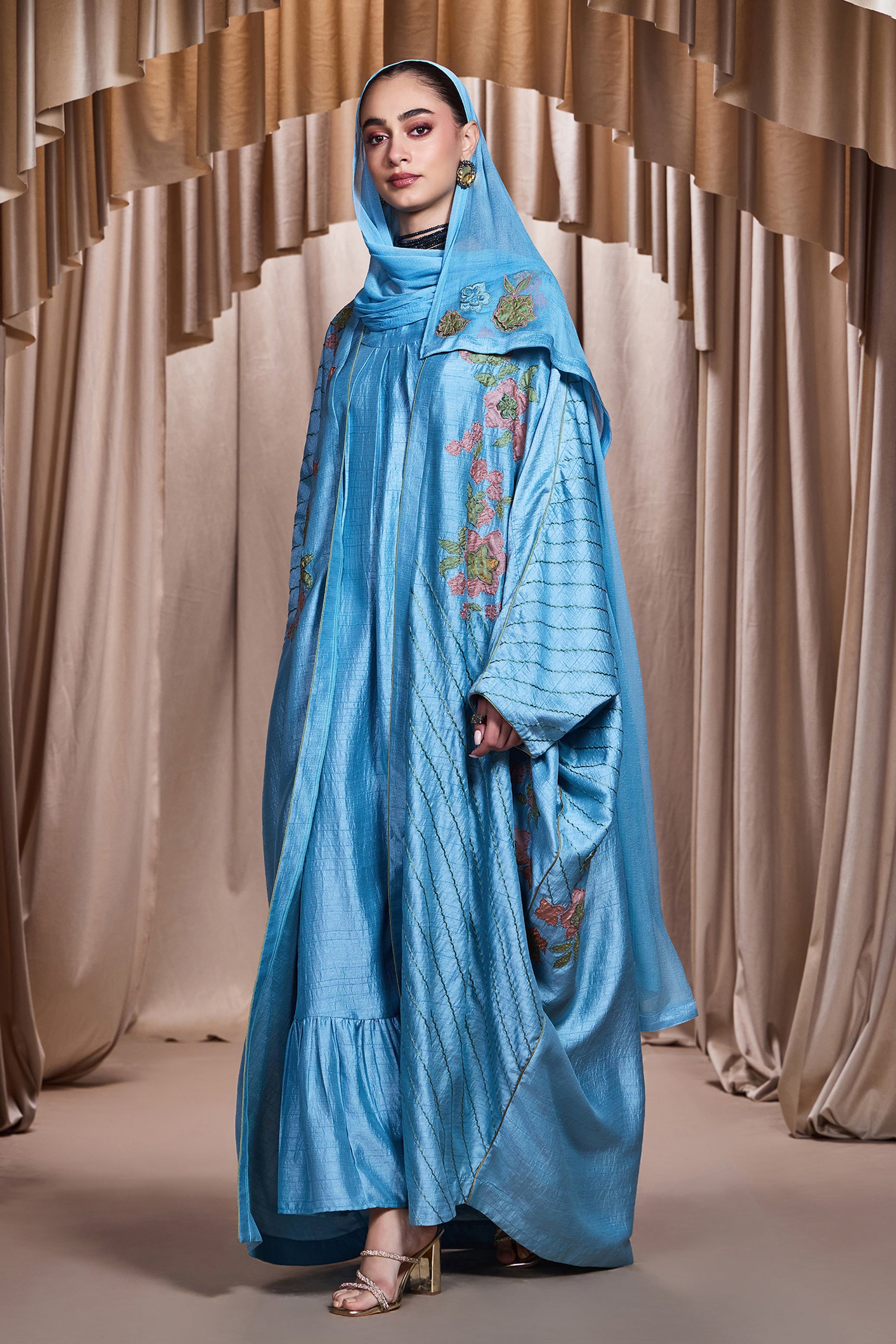 Ruzanah Applique Embroidered Abaya