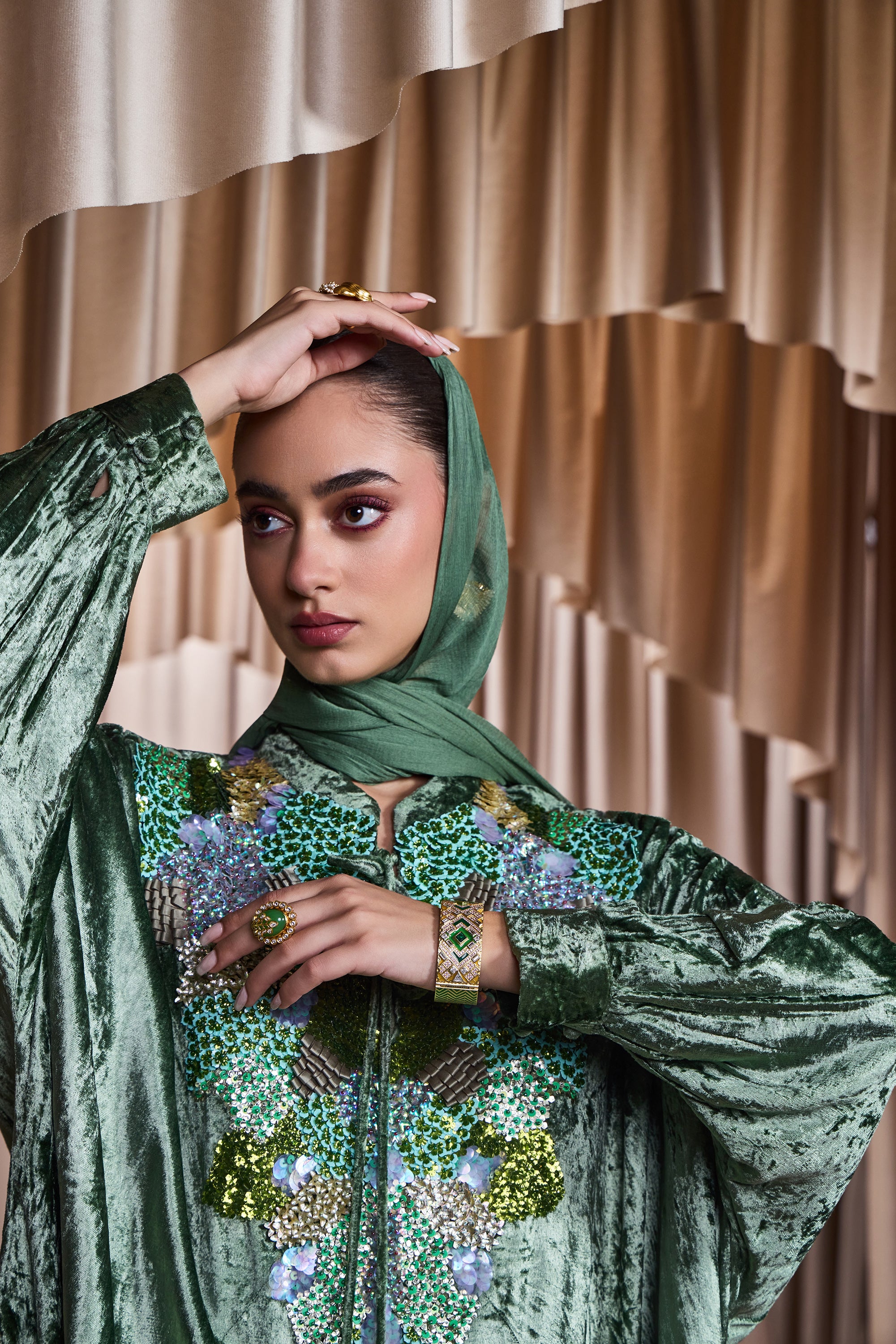 Majida Embellished Jalabiya