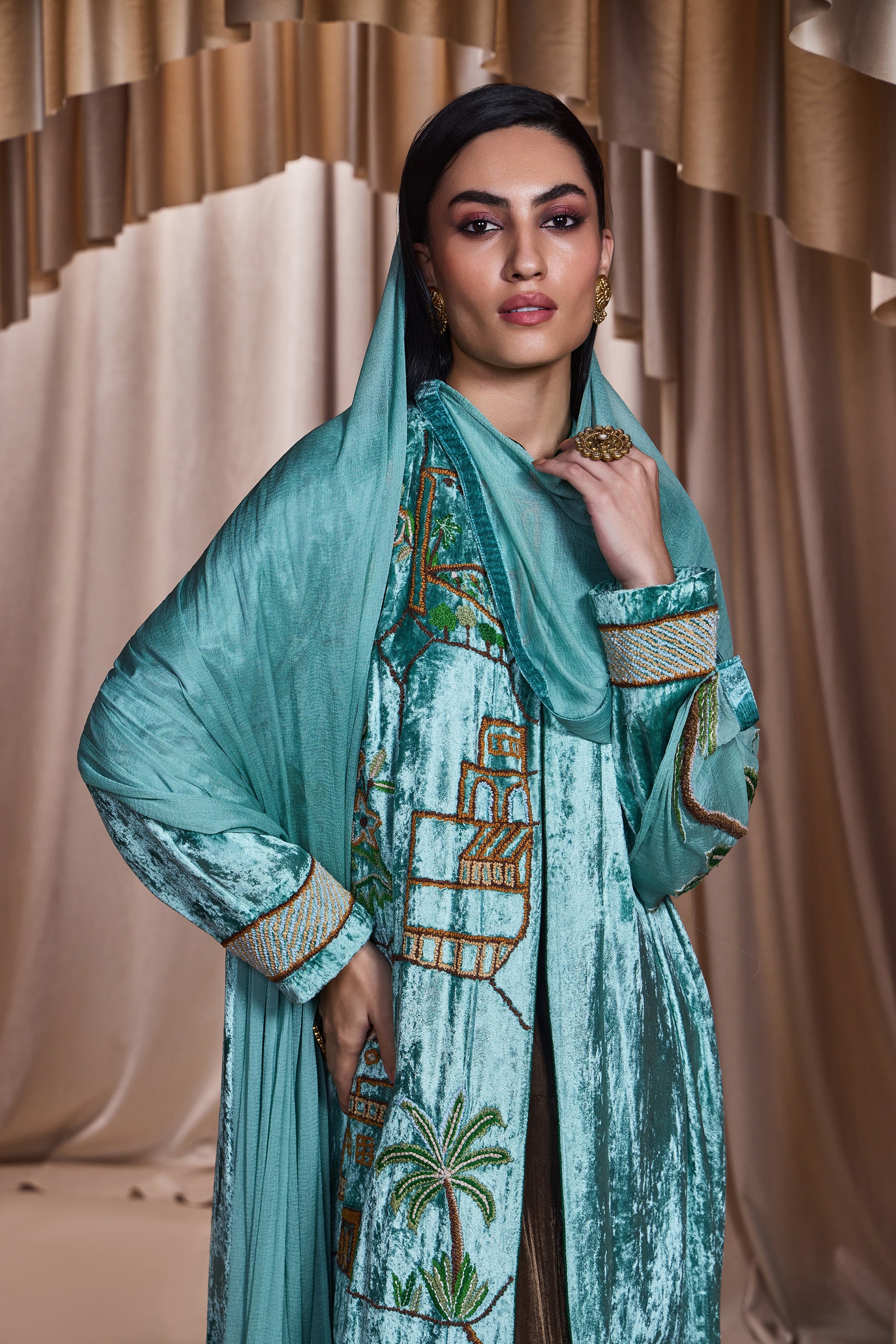 Kaifa Embroidered Abaya