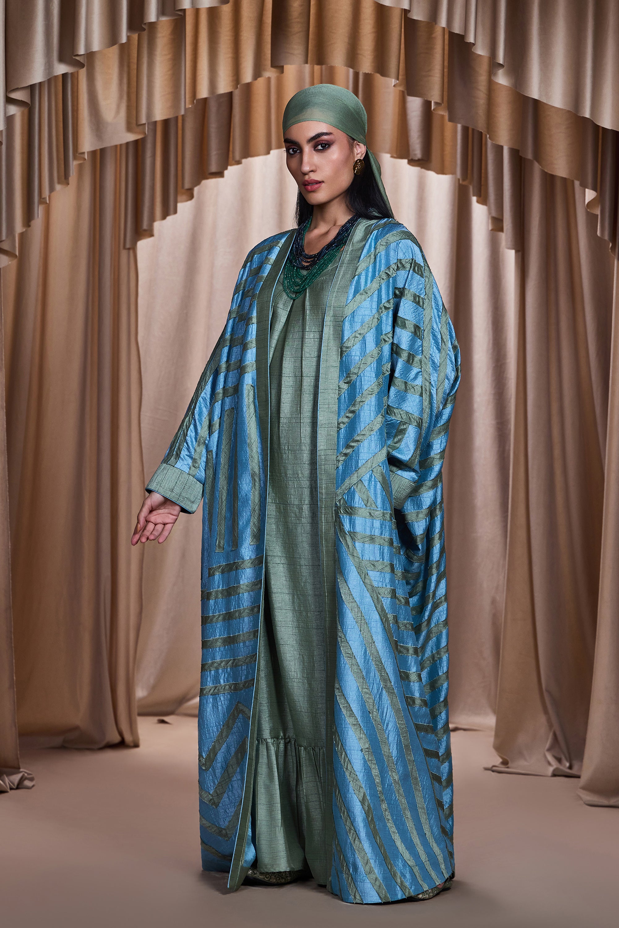 Zilveen Abaya with Patch Work