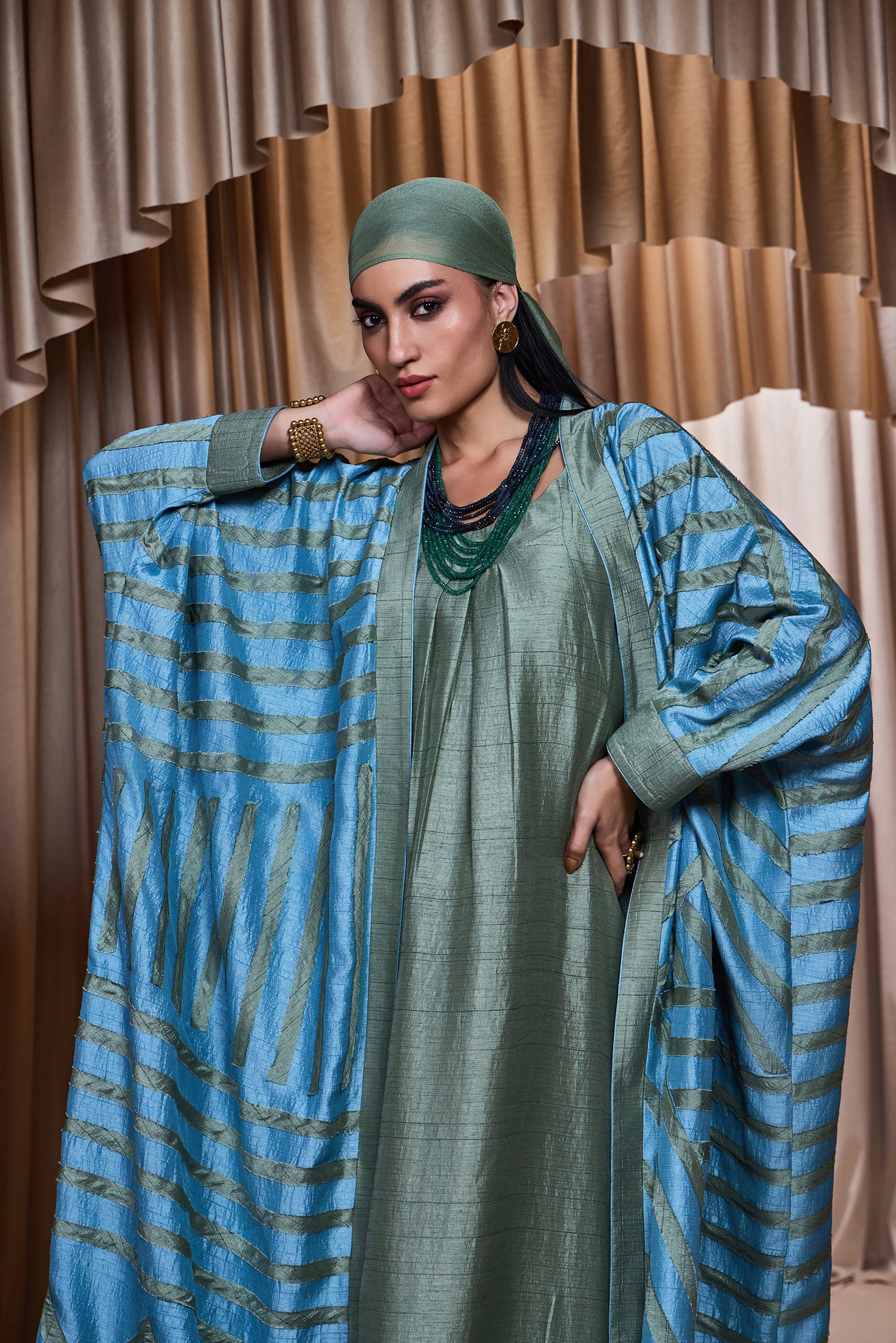 Zilveen Abaya with Patch Work