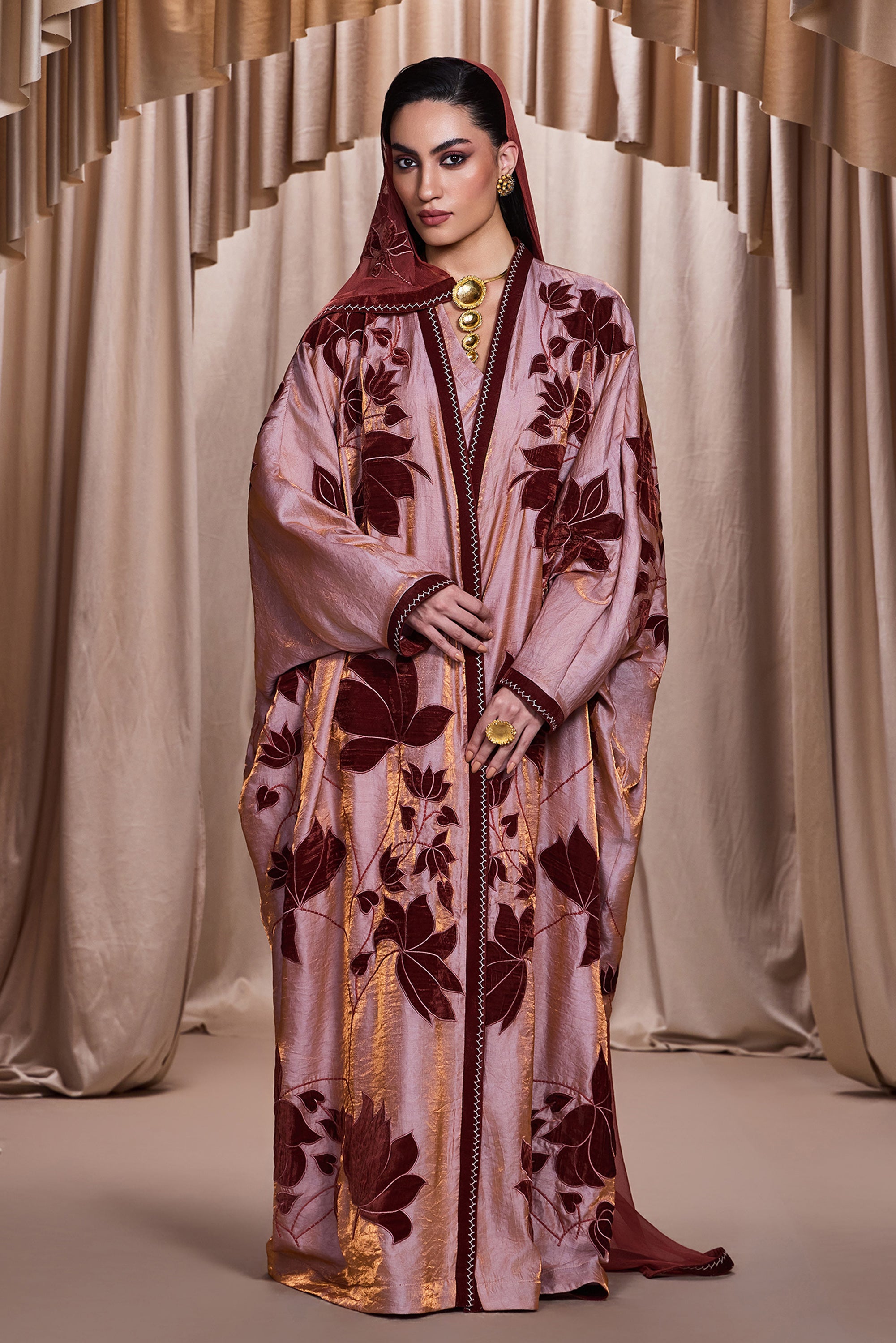 Najah Applique Embroidered Abaya