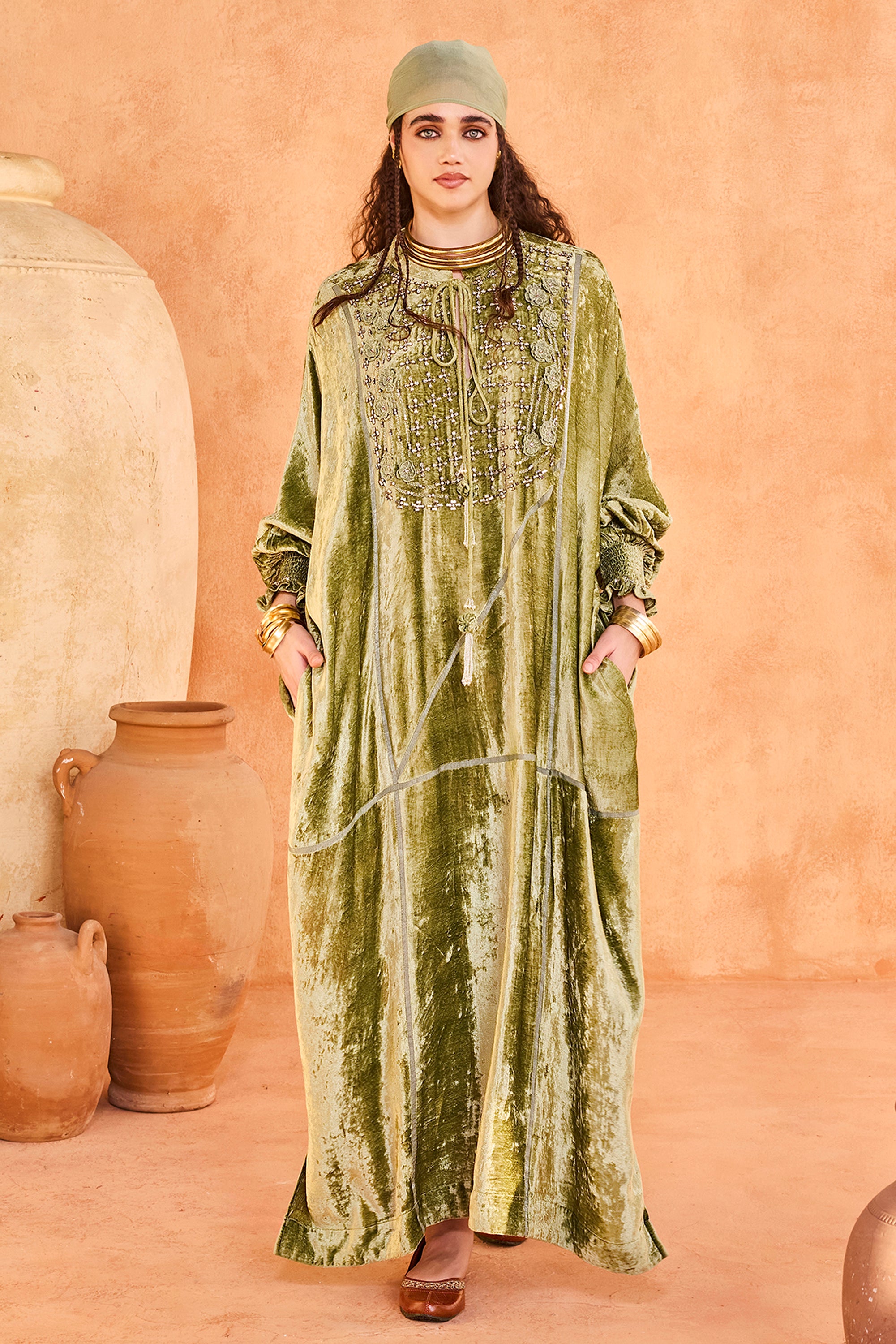 Abir Jalabiya with Embellishment