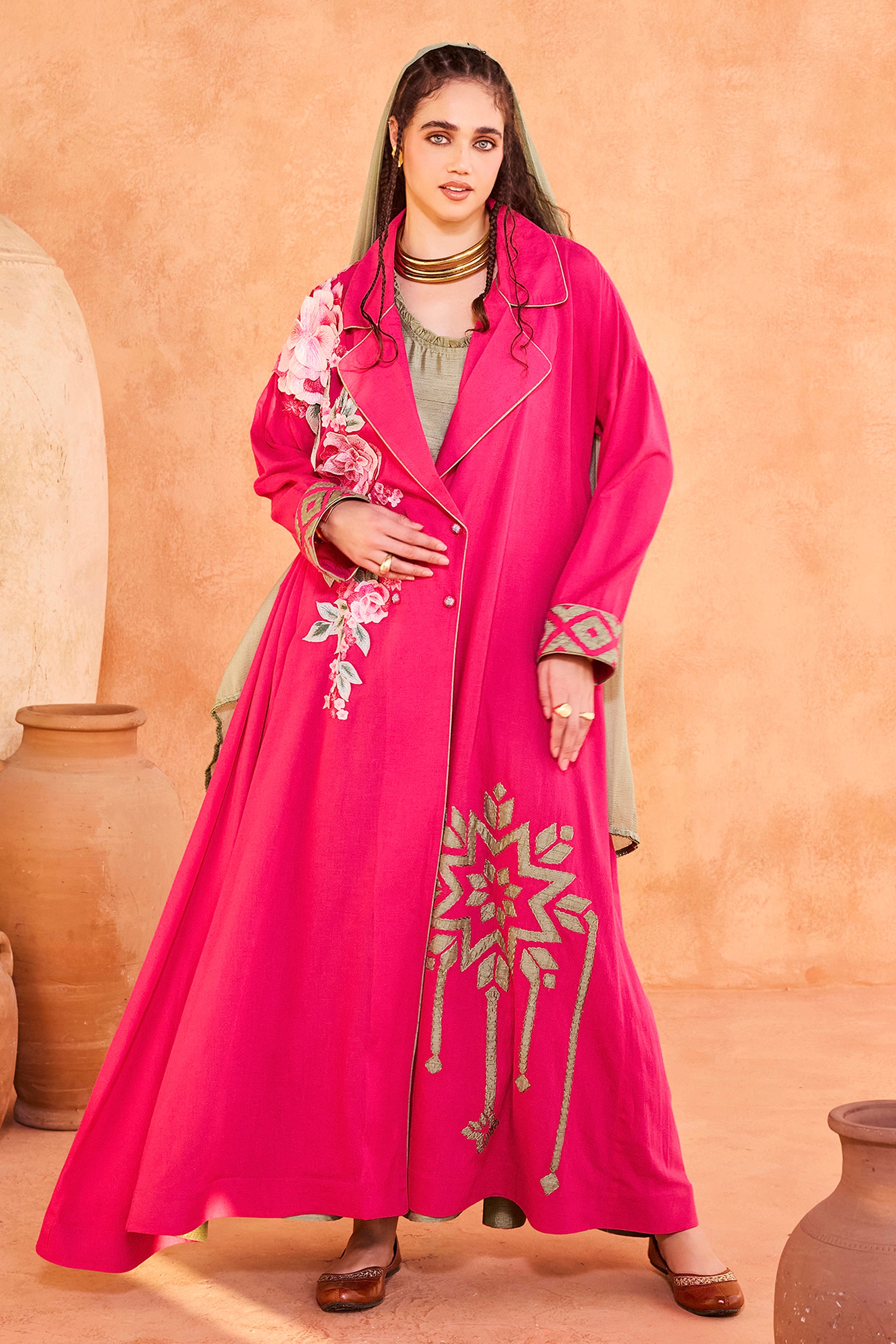 Qistina Embroidered Abaya