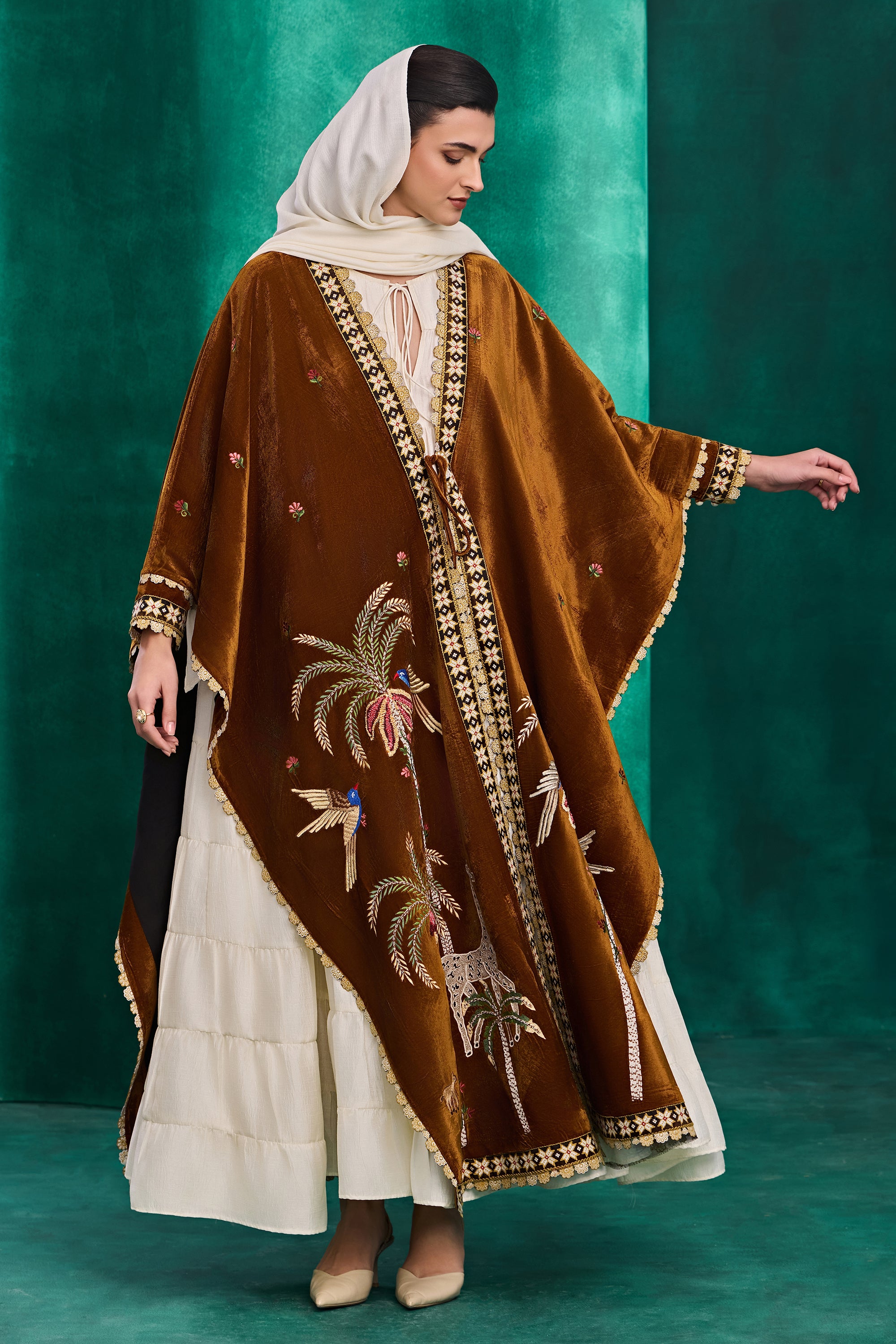 Karamah Embroidered Cape