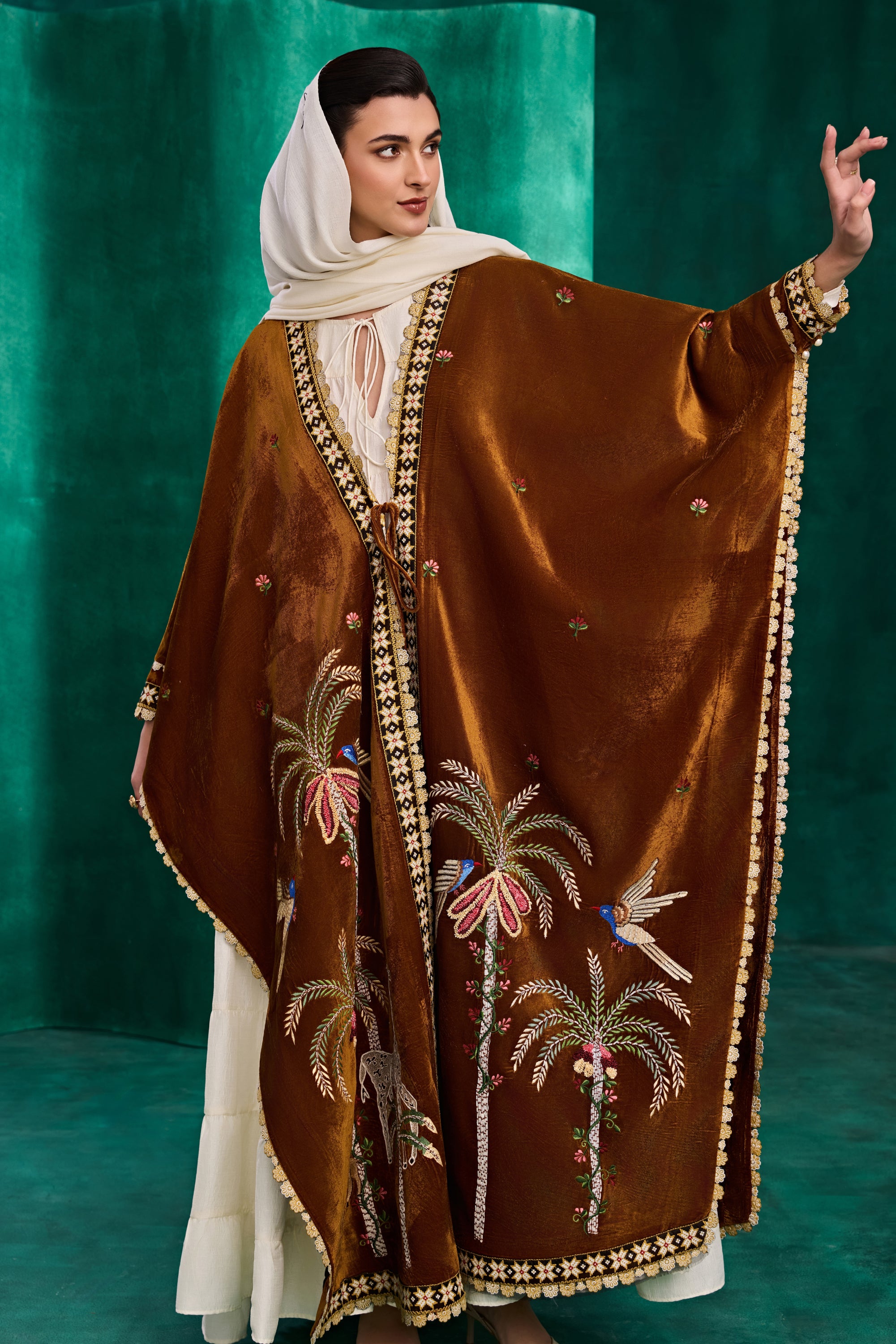 Karamah Embroidered Cape
