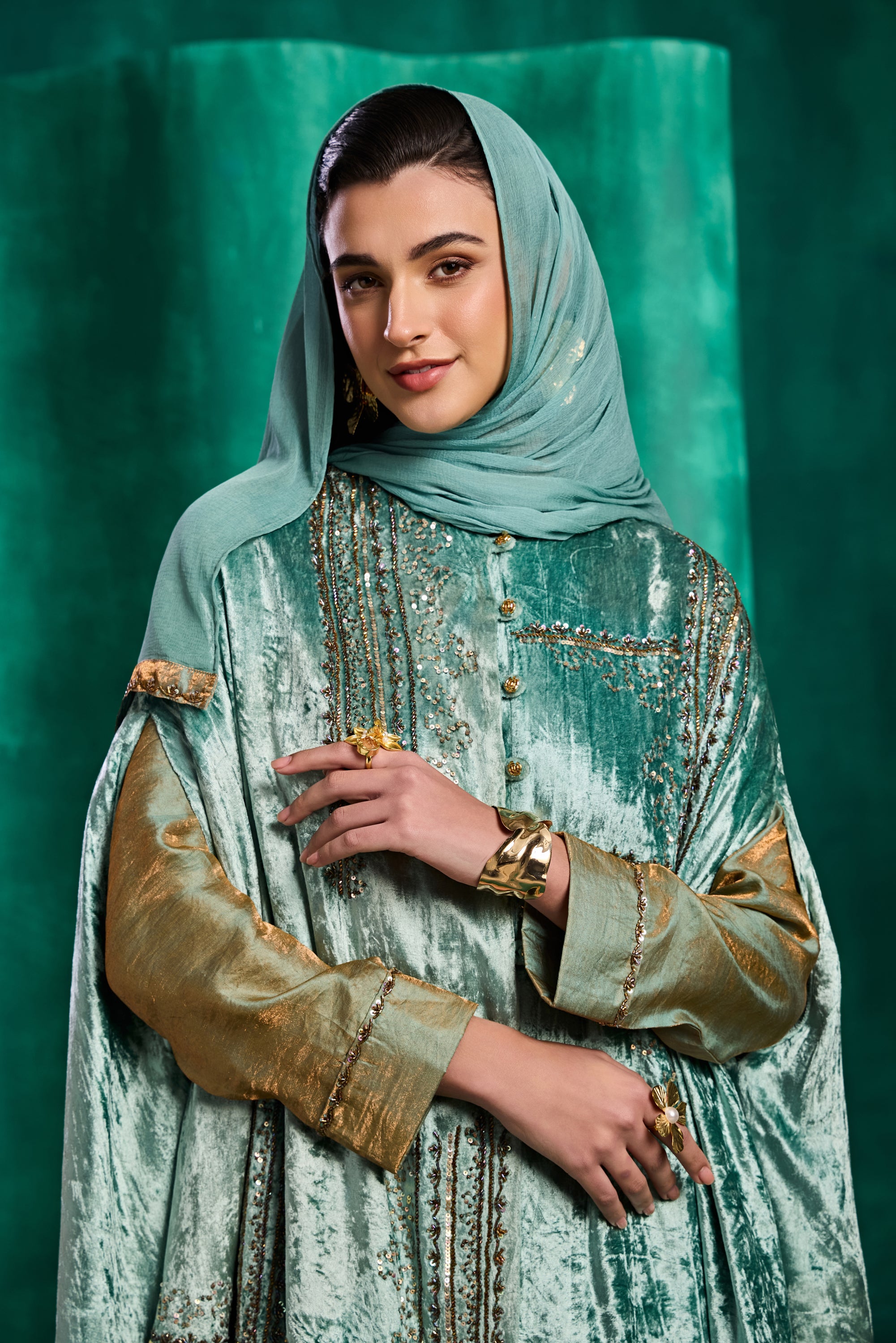 Rameen Embellished Cape