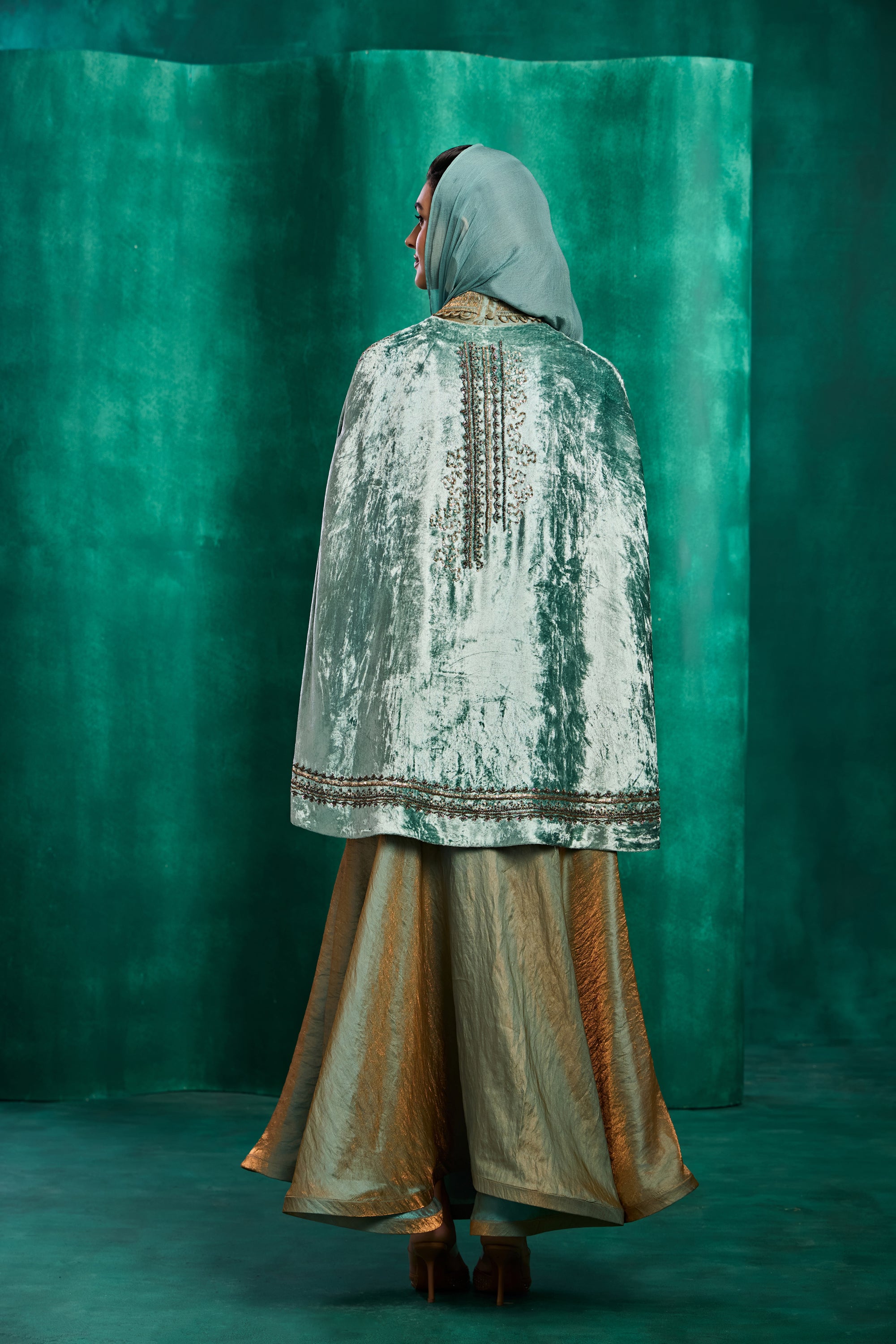 Rameen Embellished Cape