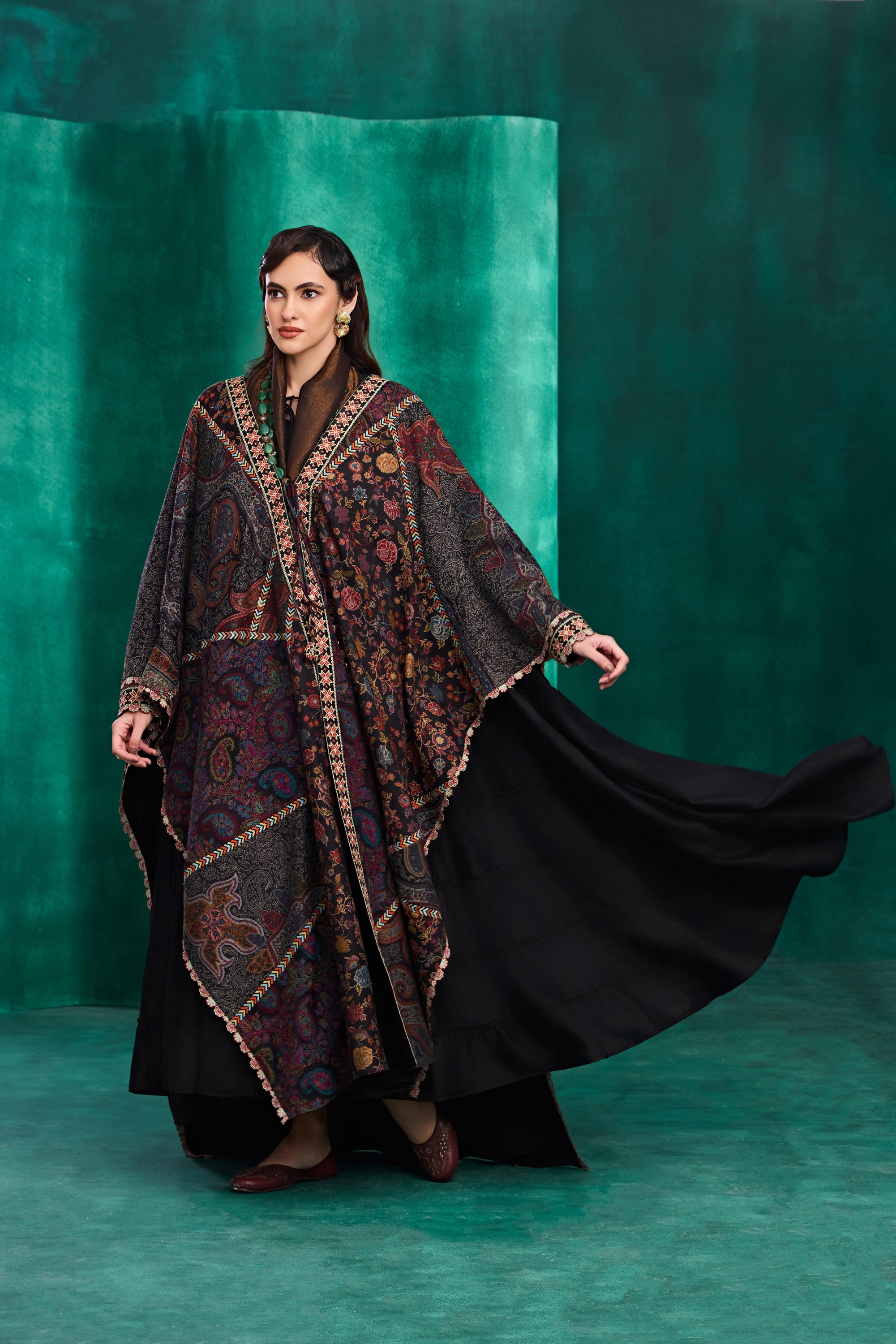 Farasha Embroidered Cape