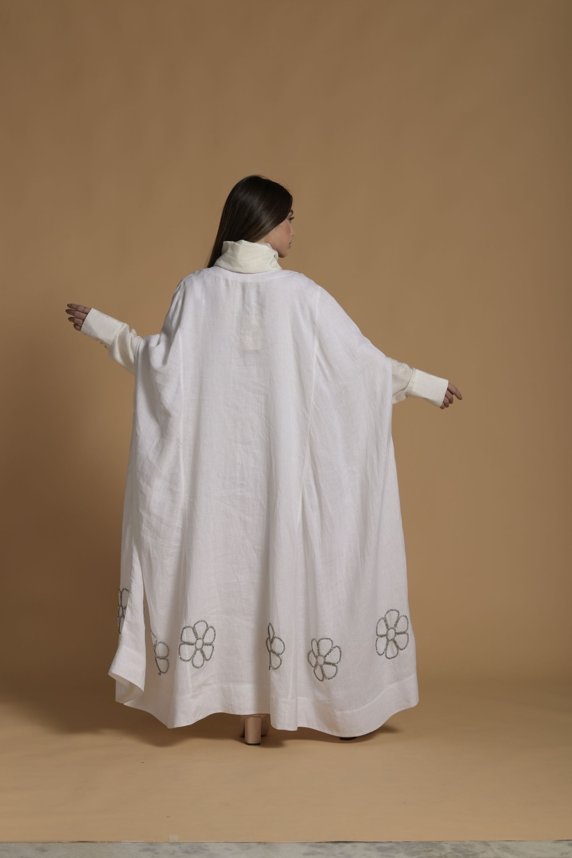Aayat Embellished Cape with Inner Cotton Cami