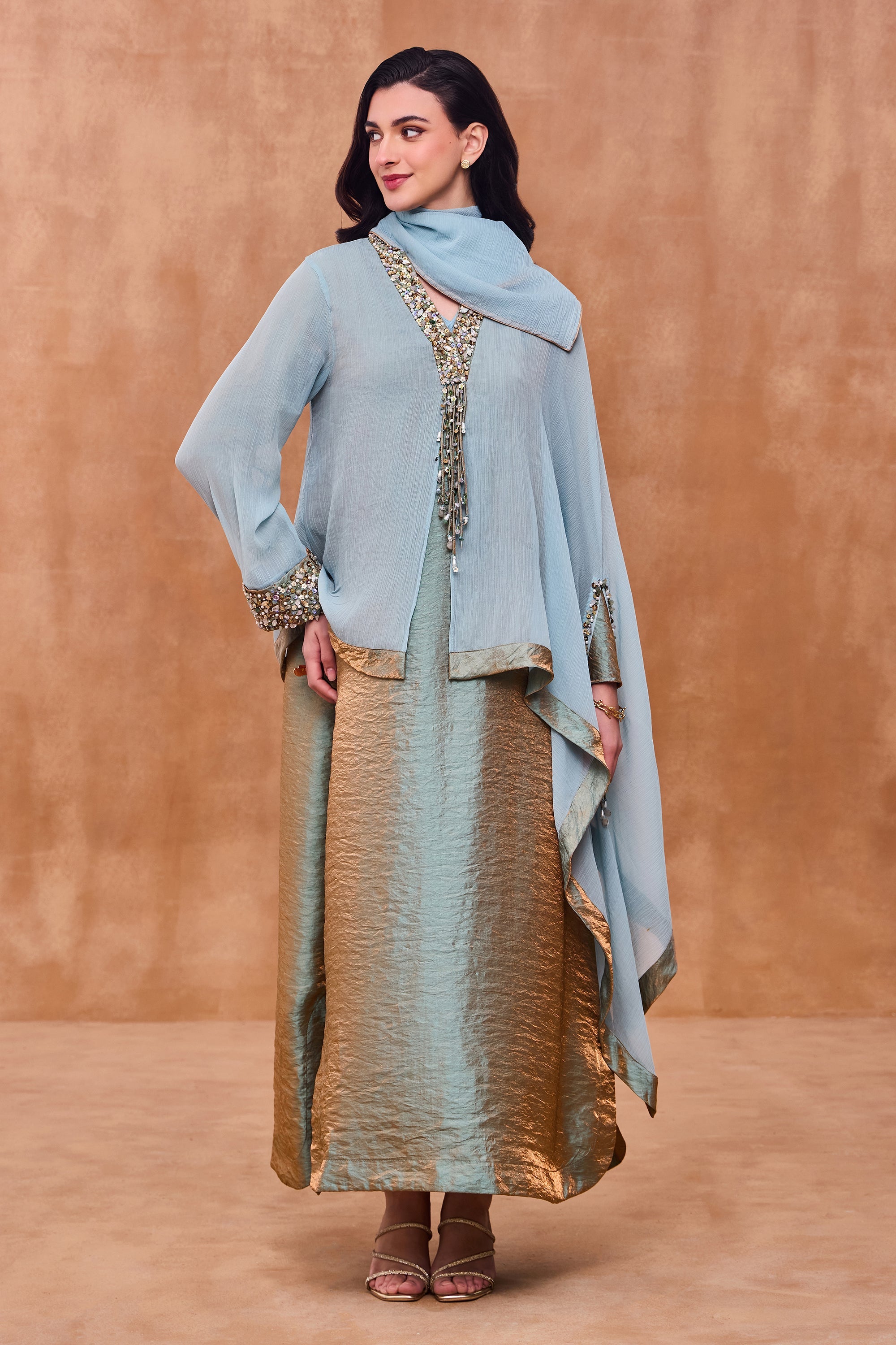 Zarmina Embellished Jalabiya