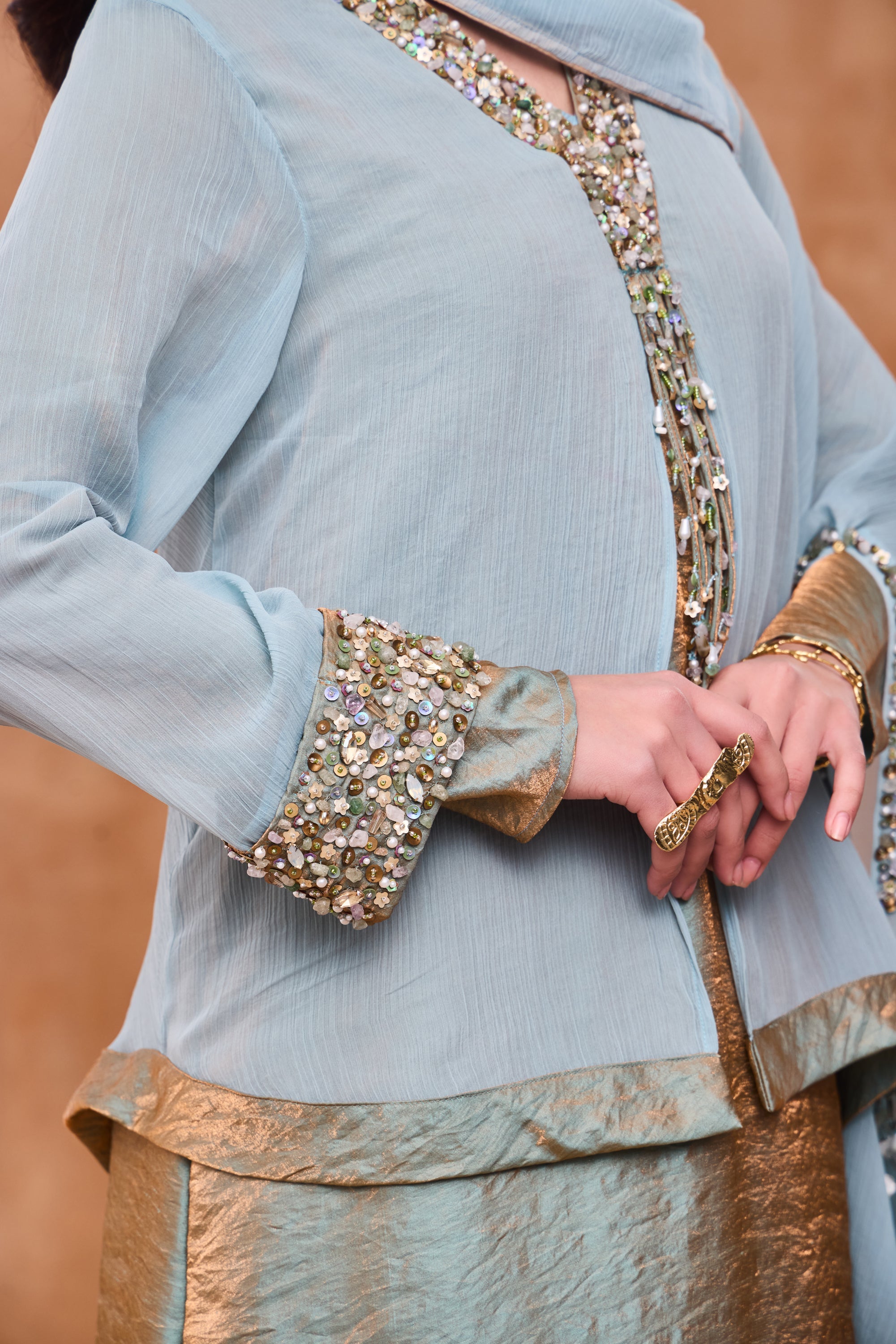 Zarmina Embellished Jalabiya