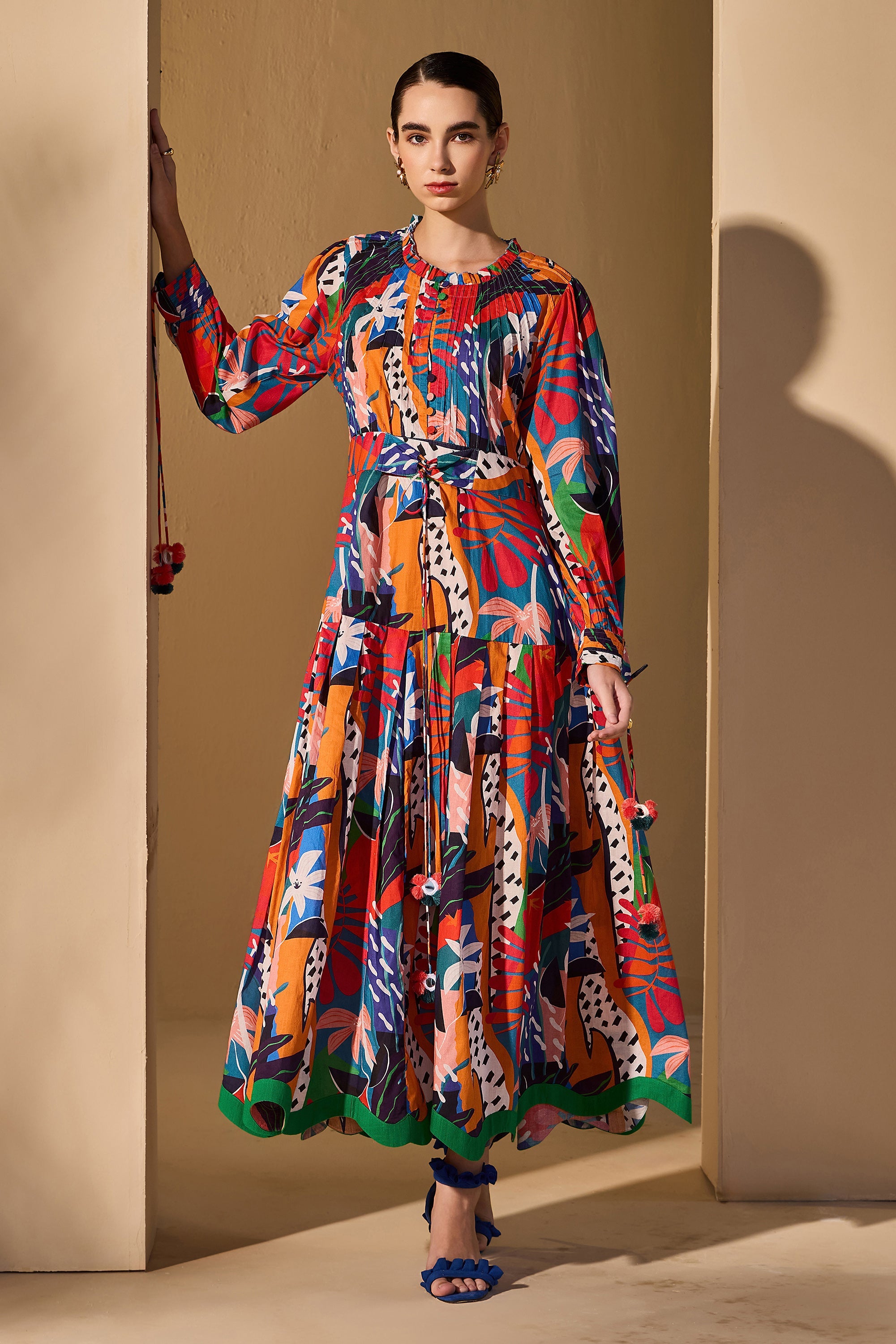 Zarinae Cotton Printed Jalabiya