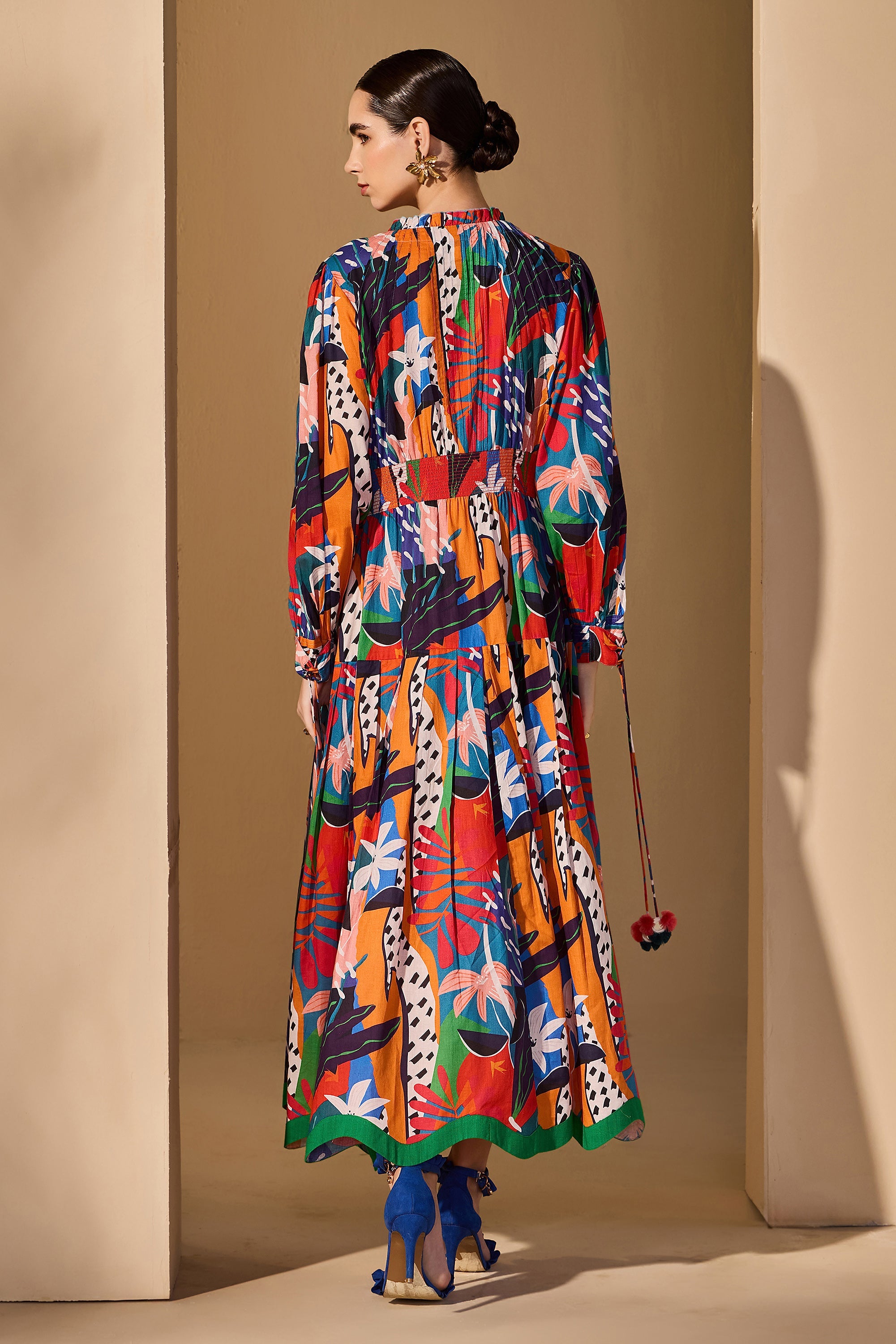 Zarinae Cotton Printed Jalabiya