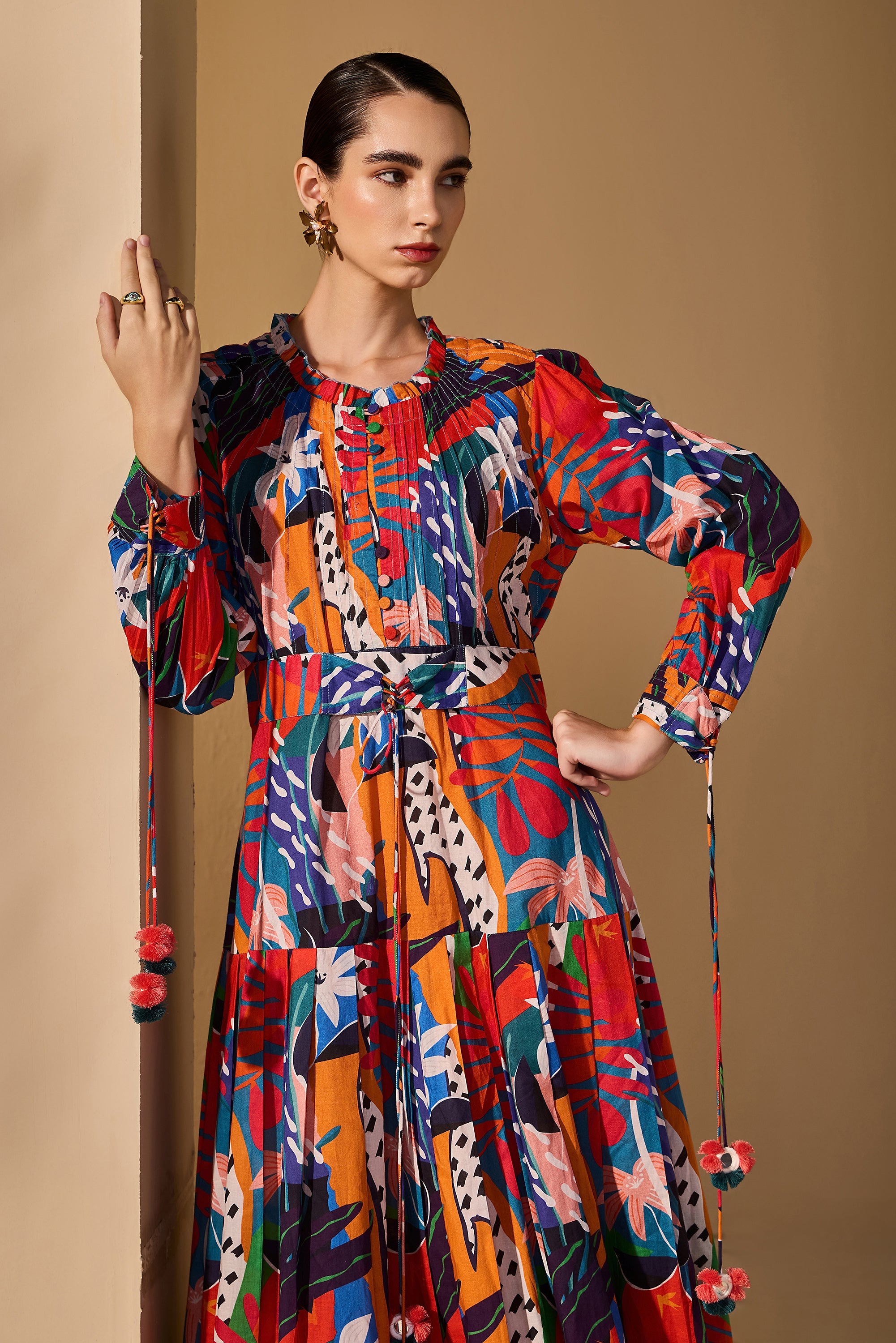 Zarinae Cotton Printed Jalabiya