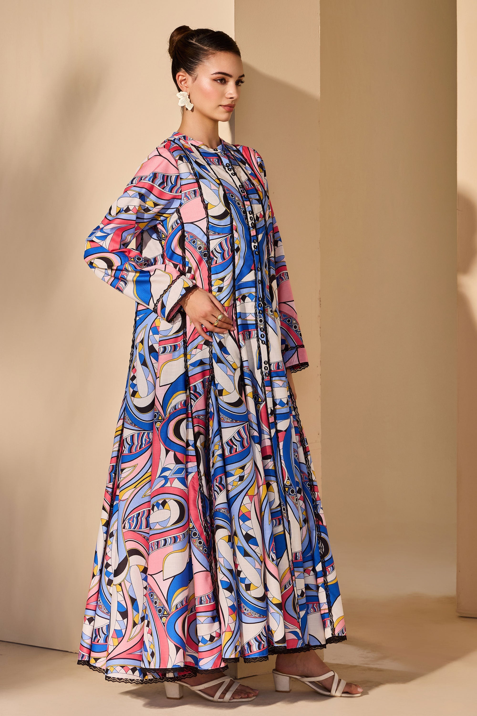 Zareeva Cotton Printed Jalabiya