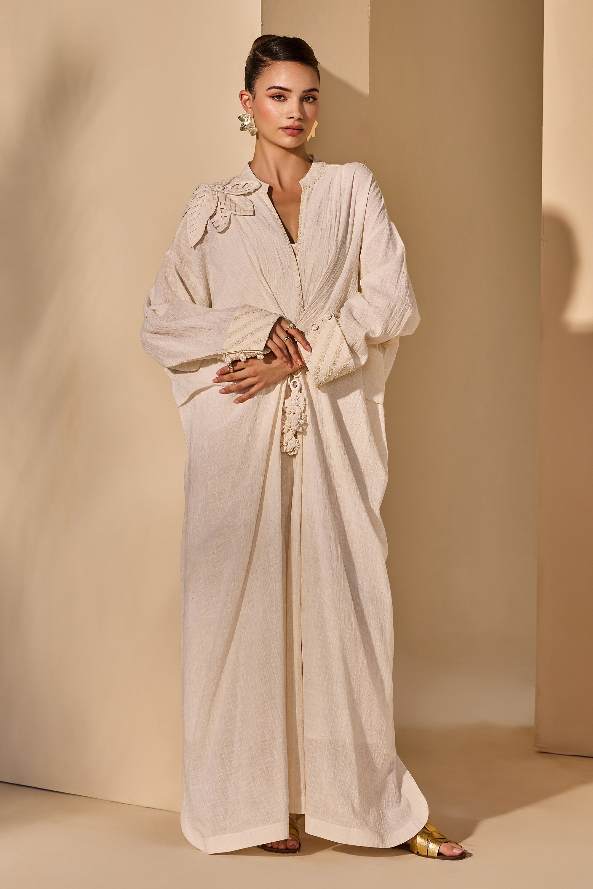 Javeria Cotton Slub Jalabiya