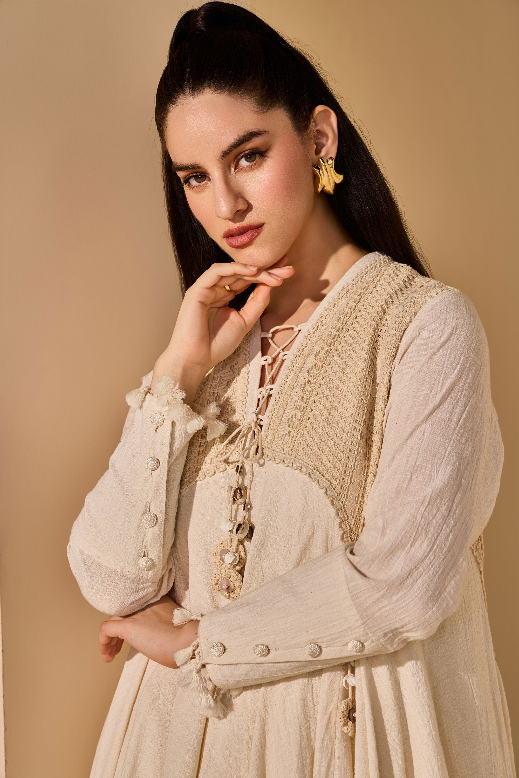 Liyara Cotton Slub Jalabiya