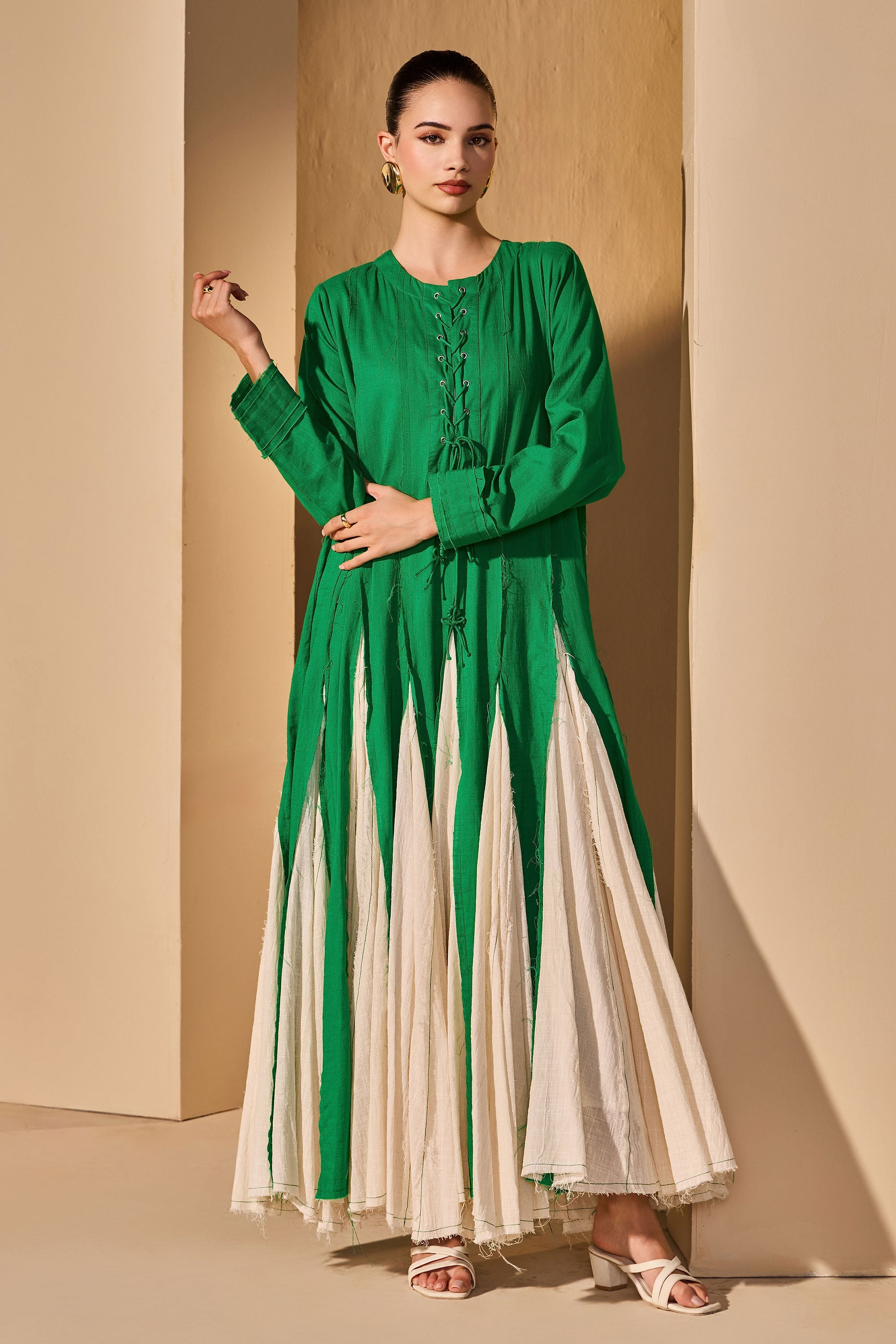 Raheela Cotton Slub Jalabiya